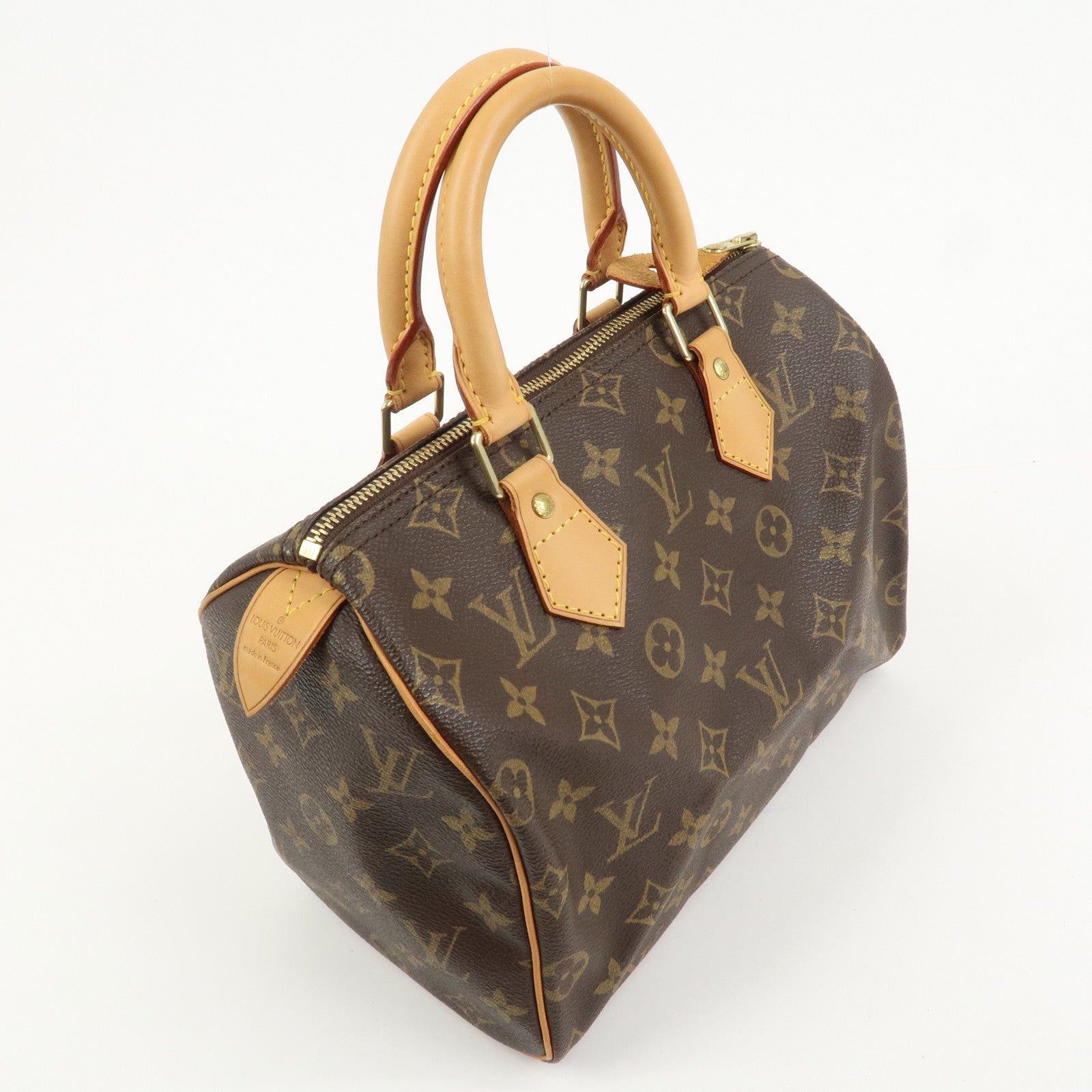Louis Vuitton Monogram Speedy 25 Boston Bag Hand Bag Brown M41528