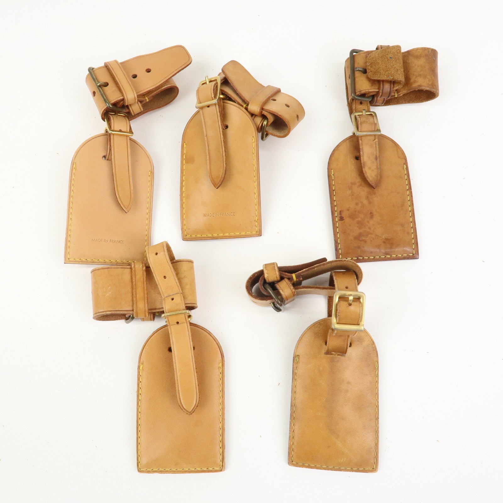 Louis Vuitton Set Of 20 Leather Name Tag & Poignet