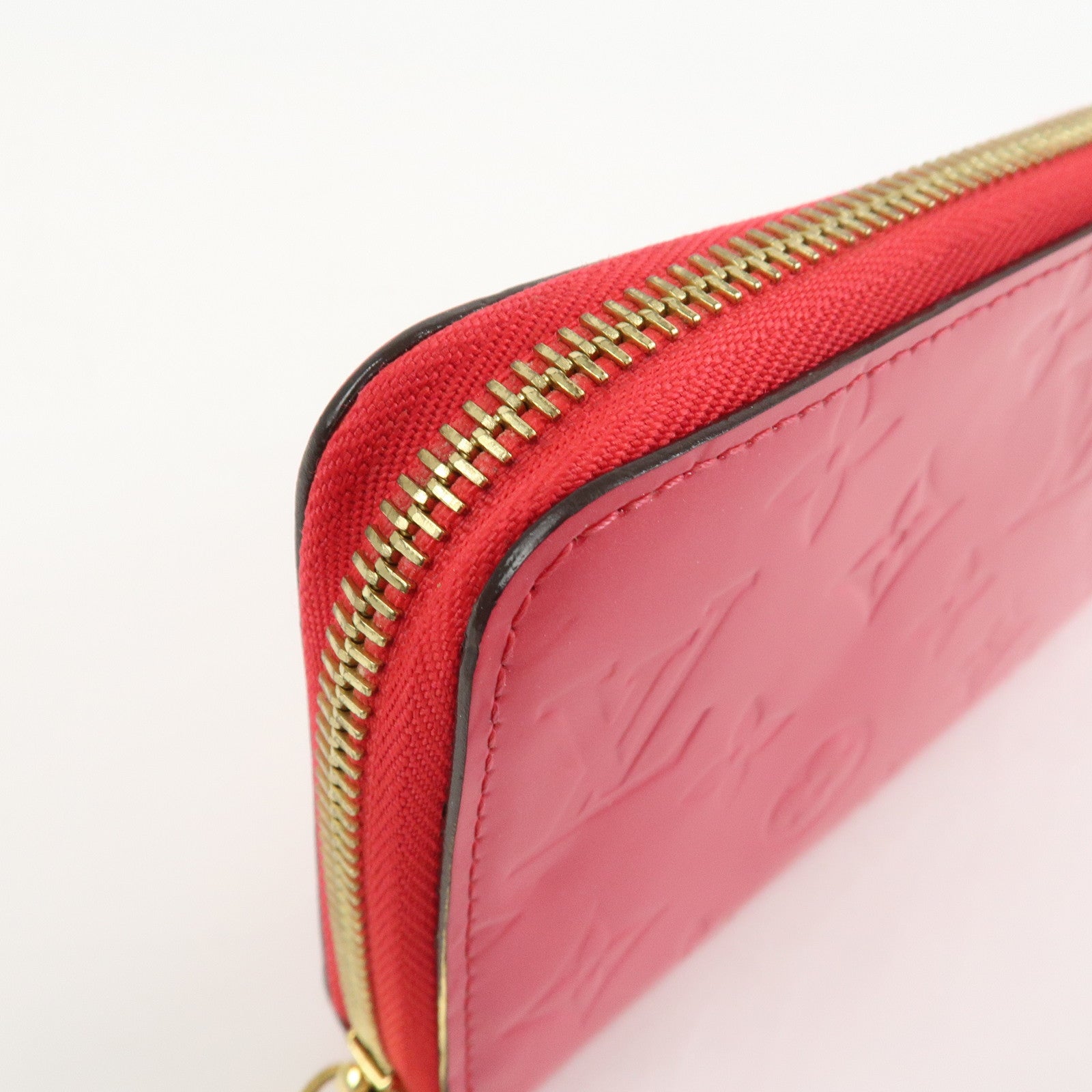 Louis Vuitton Monogram Vernis Round Zippy Wallet Hot Pink M93058