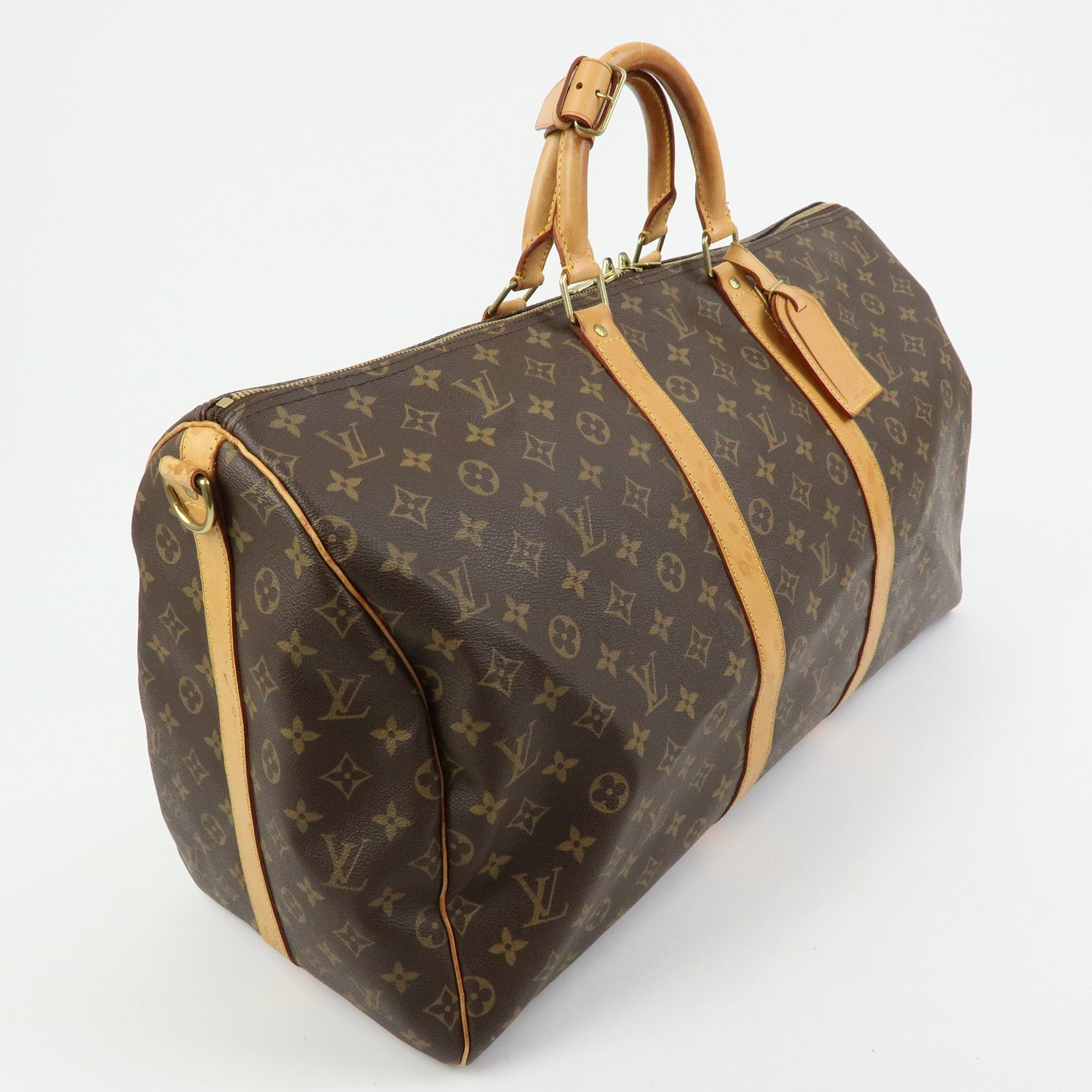 Louis Vuitton Monogram Keep All Bandouliere 55 Boston Bag M41414