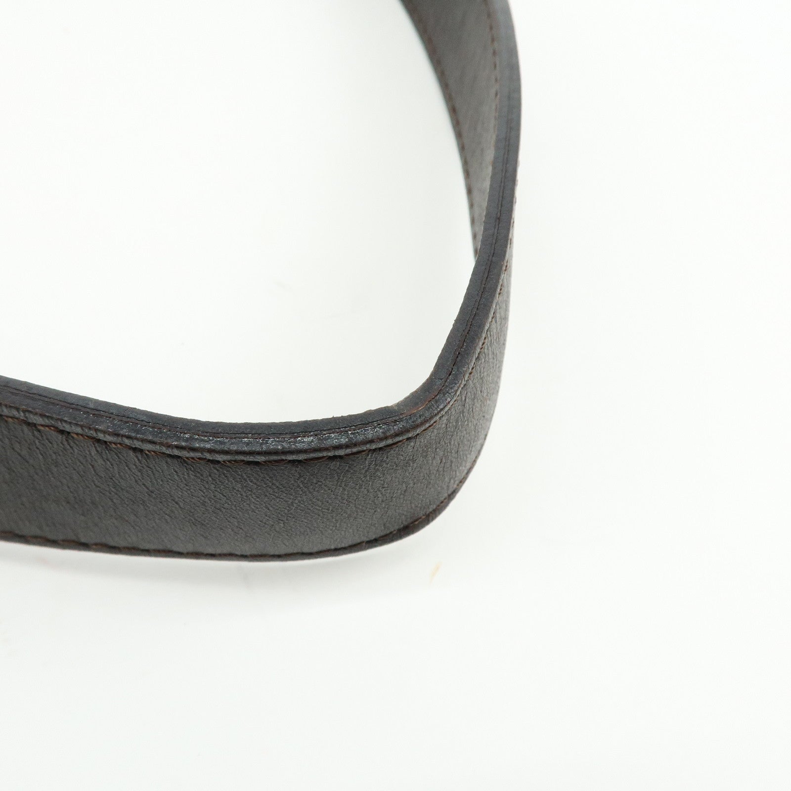 FENDI Zucca Canvas Leather Shoulder Bag Brown Black 83150820992