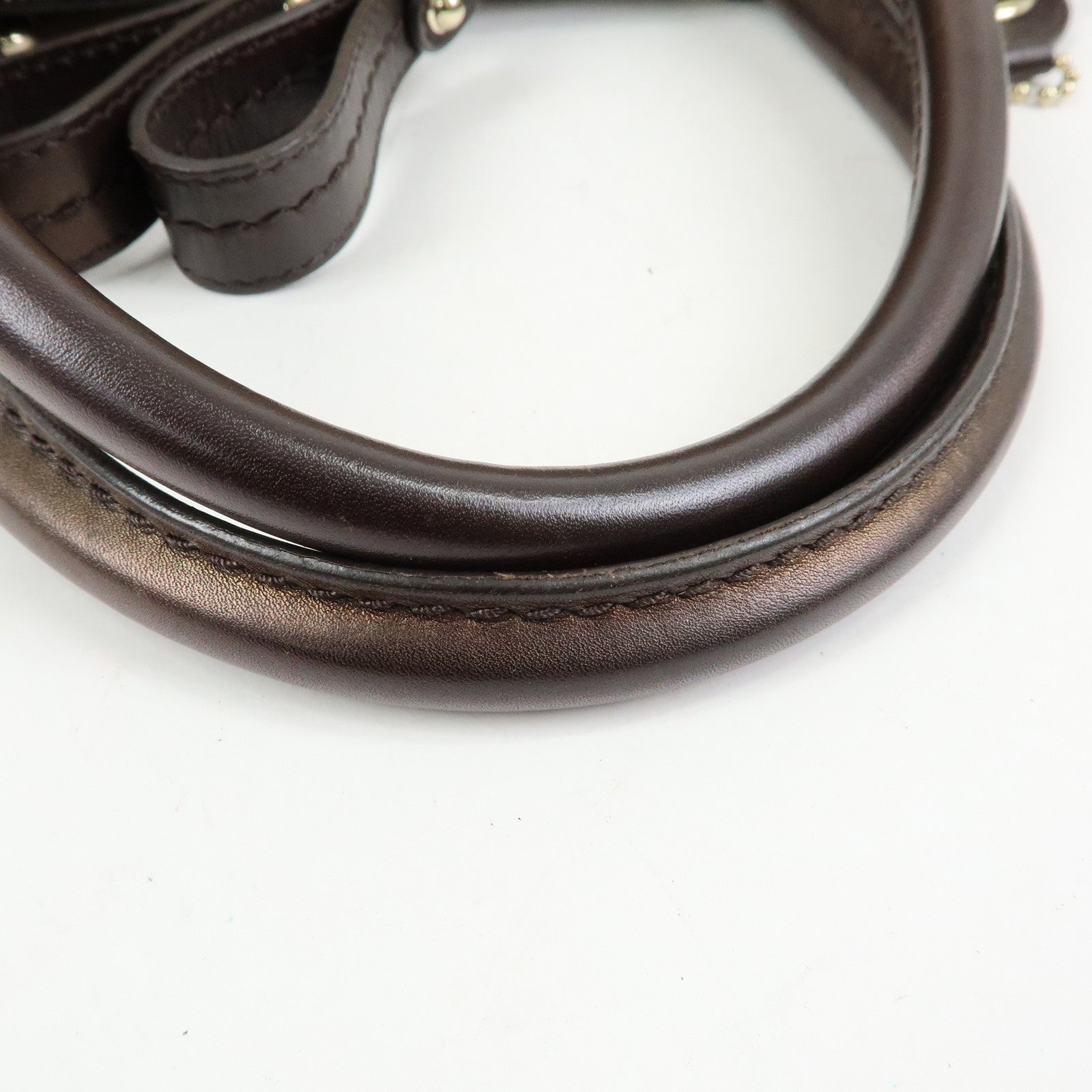 GUCCI Sukey Interlocking G GG Canvas Leather 2Way Bag Brown 247902