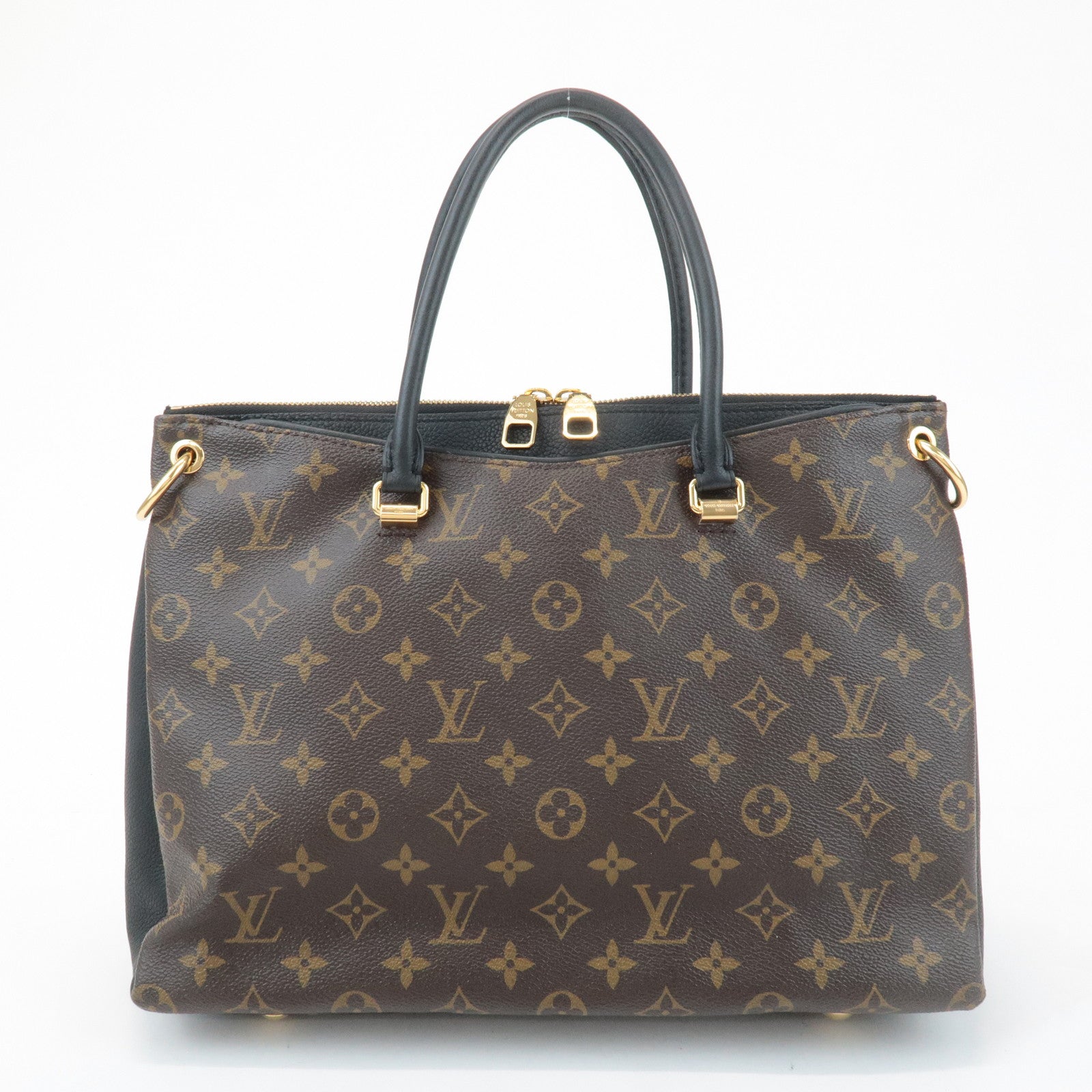 Louis Vuitton Monogram Pallas 2Way Hand Bag Noir M42756 Used
