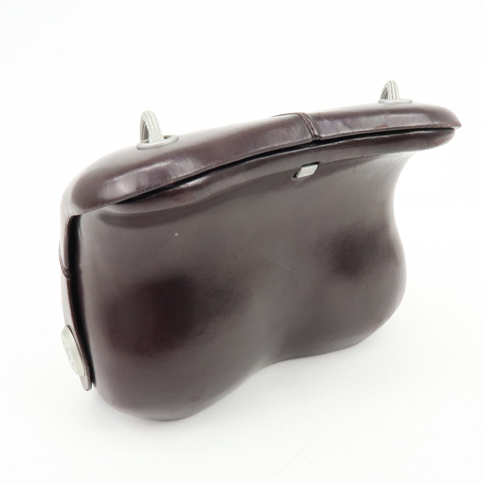 CHANEL Leather Hip Bag Shoulder Bag Crossbody Bag Brown
