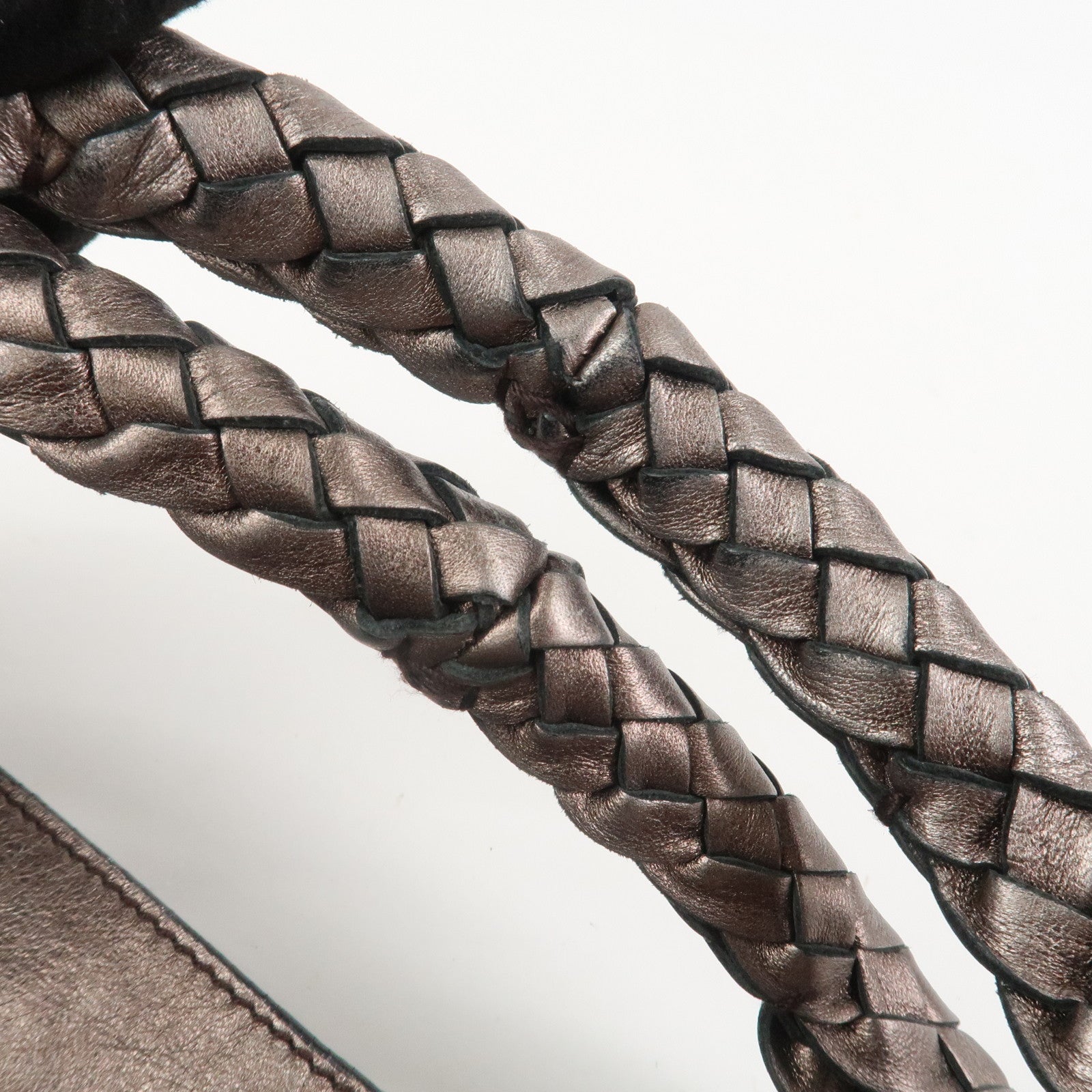 Ferragamo Gancini Leather Tote Bag Shoulder Bag Bronze