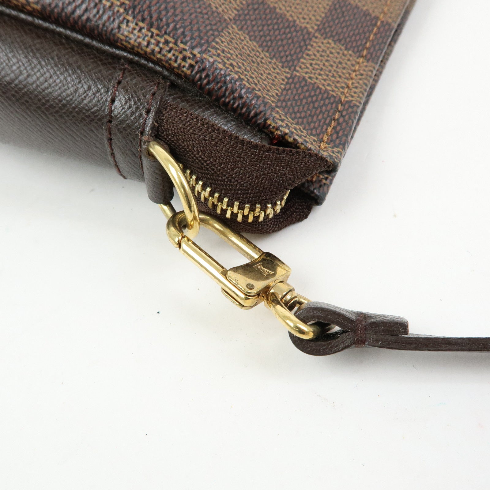 Louis Vuitton Damier Trousse Makeup Accessory Pouch Brown N51982
