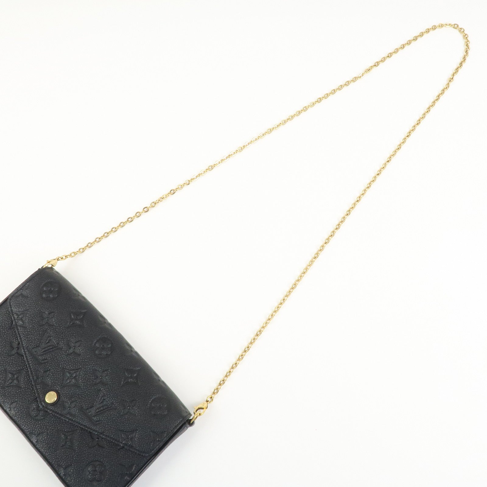 Louis Vuitton Monogram Empreinte Pochette Fﾃｩlicie Noir Black M82477