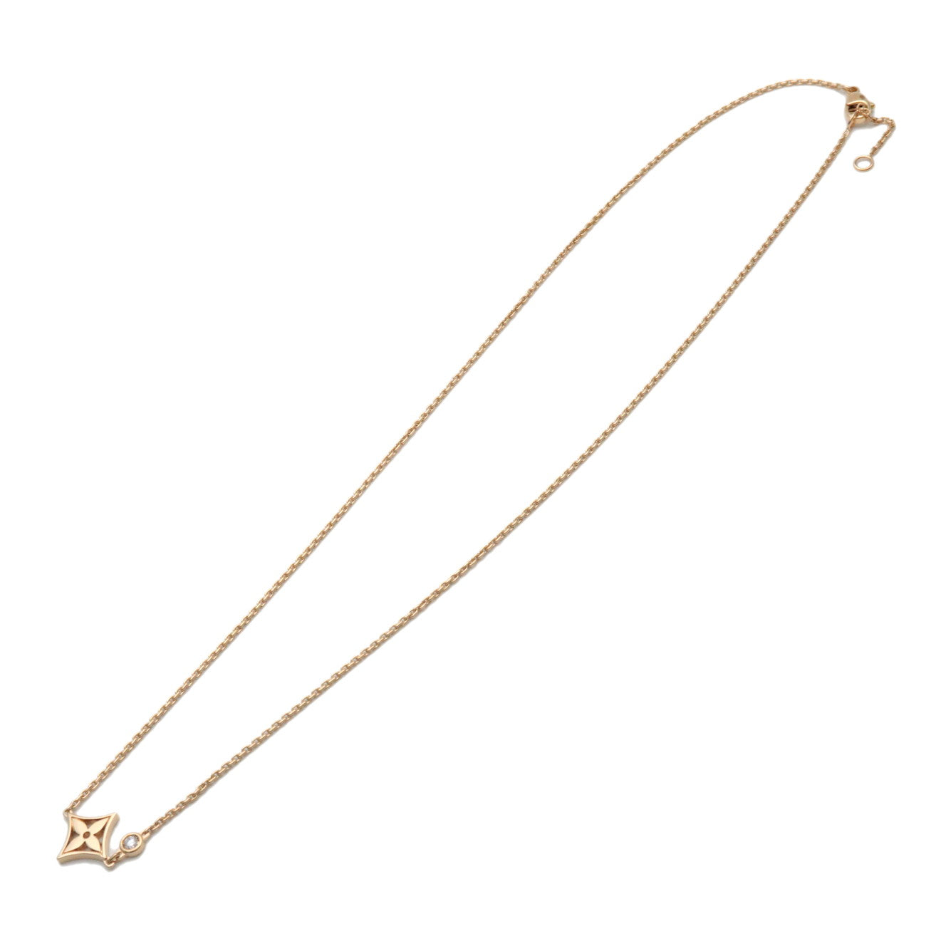 Louis Vuitton Pandantiff Idylle 1P Diamond Necklace K18YG Q93280