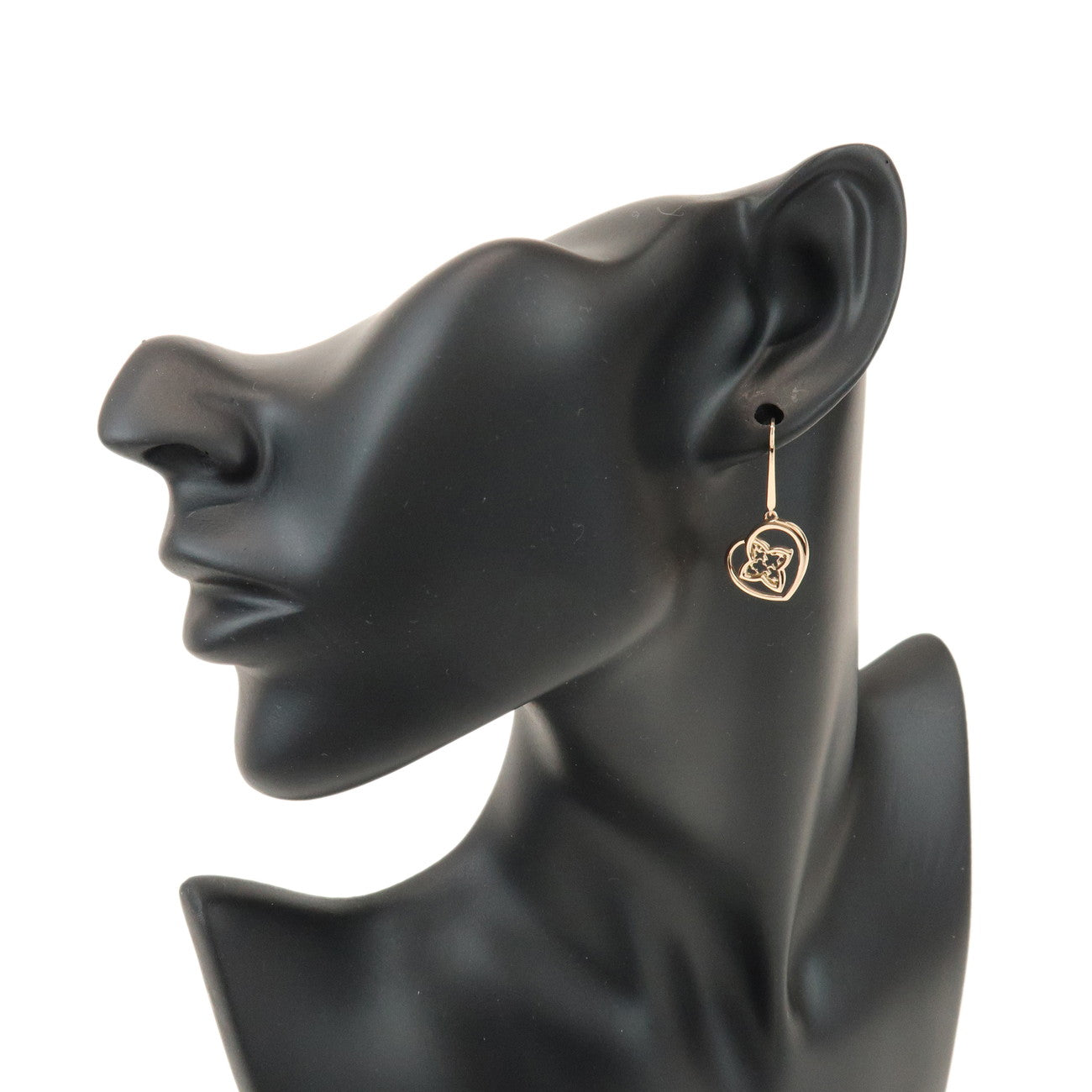 Louis Vuitton Bouccles d’Oreilles Coeur Earrings K18 750 Rose Gold