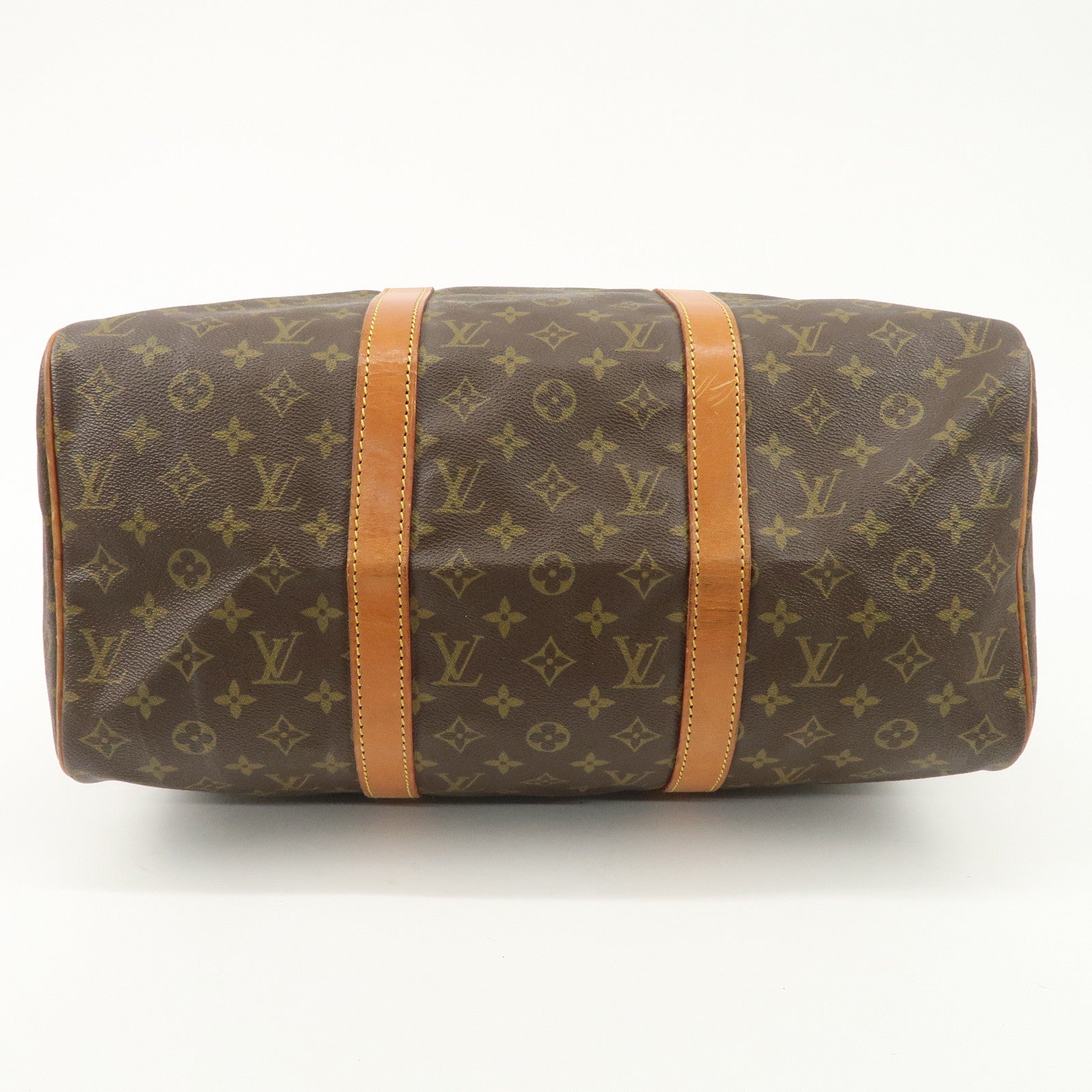Louis Vuitton Monogram Sac Souple 45 Boston Bag Brown M41624 Used