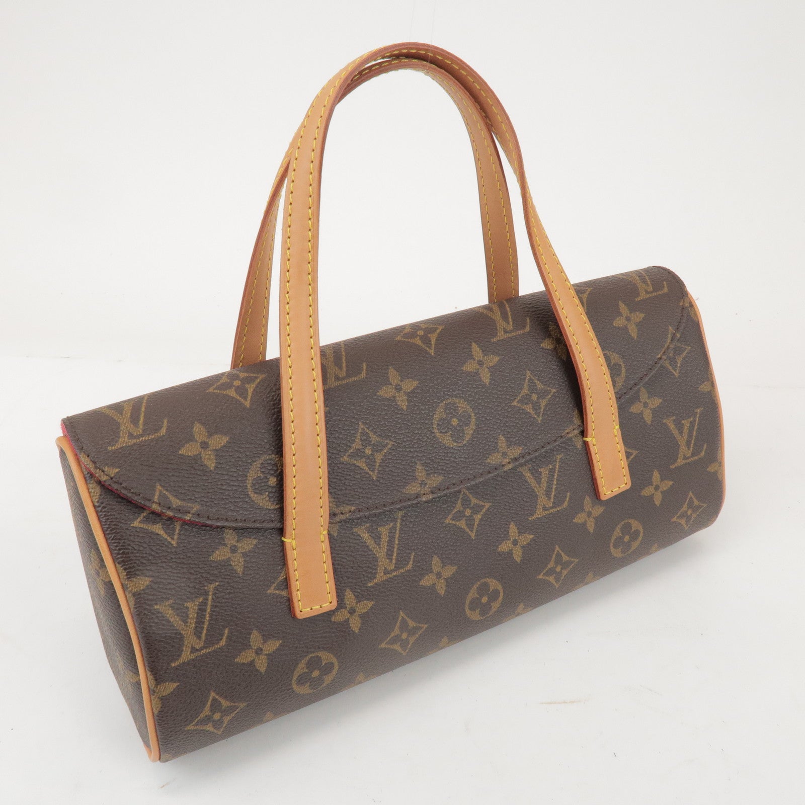 Louis Vuitton Monogram Sonatine Hand Bag Brown M51902