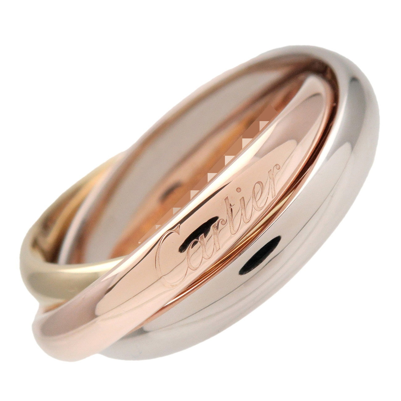 Cartier Trinity Ring K18 750YG/WG/PG Gold #52 US6 EU52 HK13