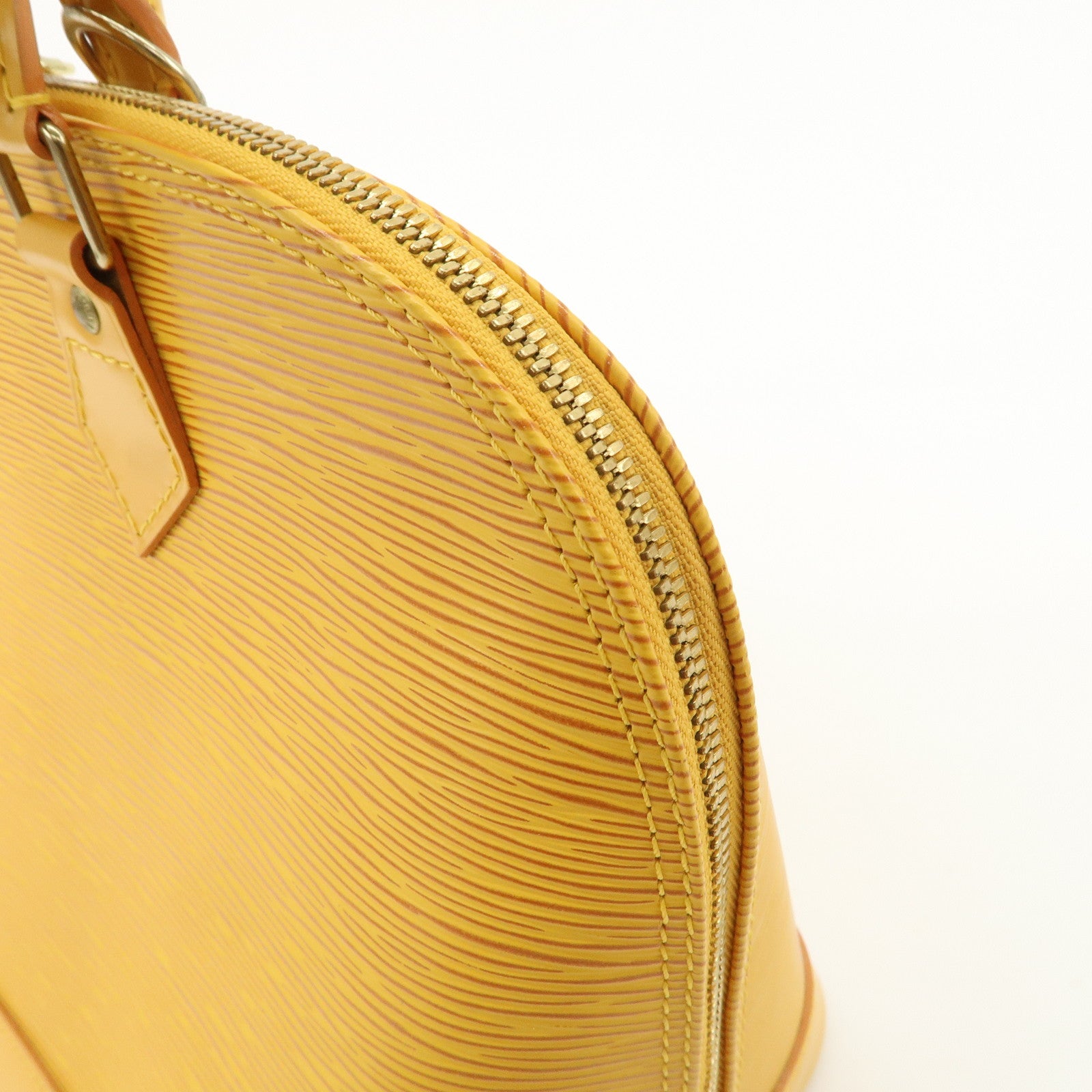 Louis Vuitton Epi Alma PM Hand Bag Tassili Yellow M52149