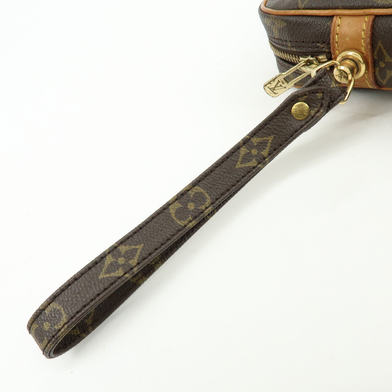 Louis Vuitton Monogram Marly Dragonne GM Clutch Bag Brown M51825