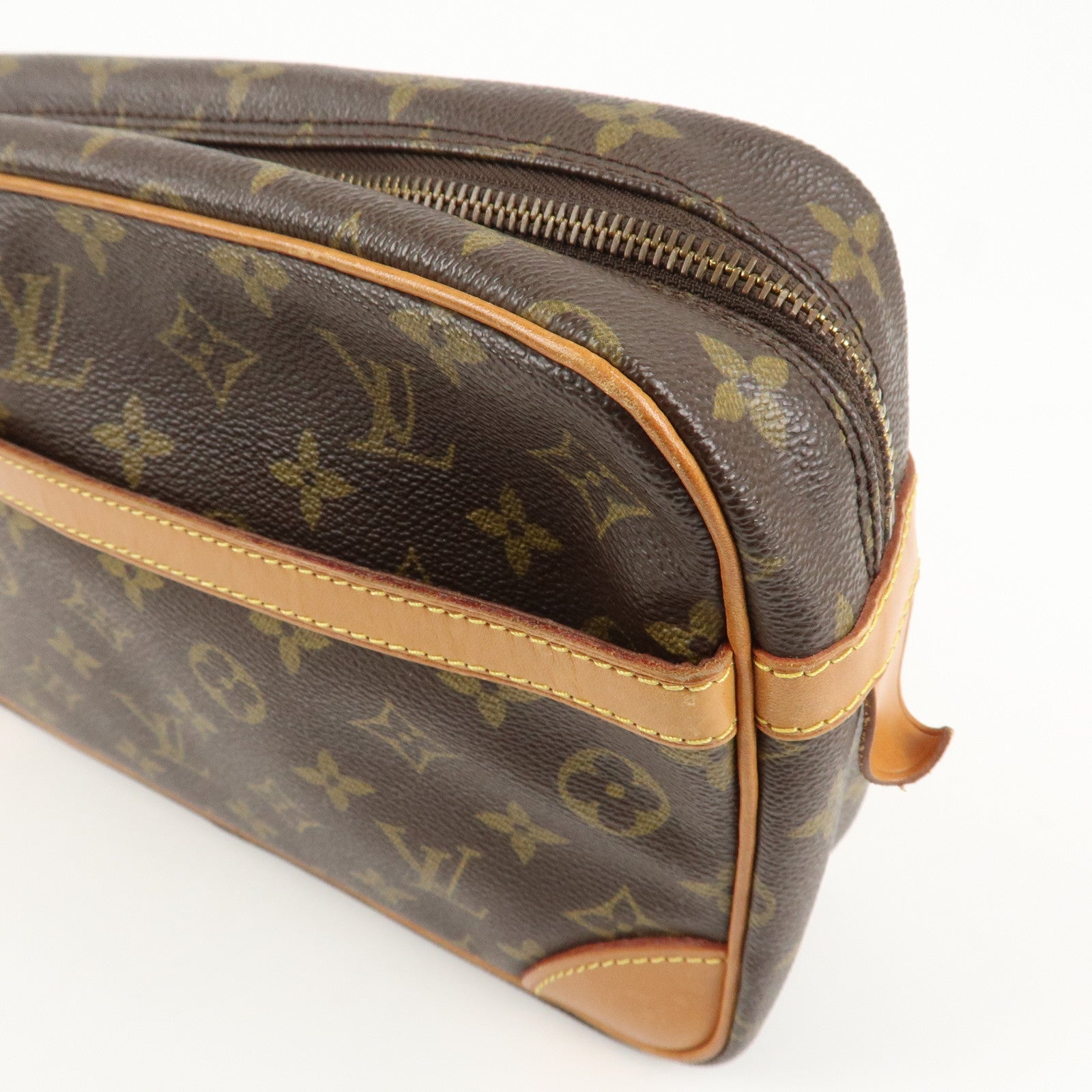 Louis Vuitton Monogram Compiegne 28 Pouch Clutch Bag Brown M51845 Used