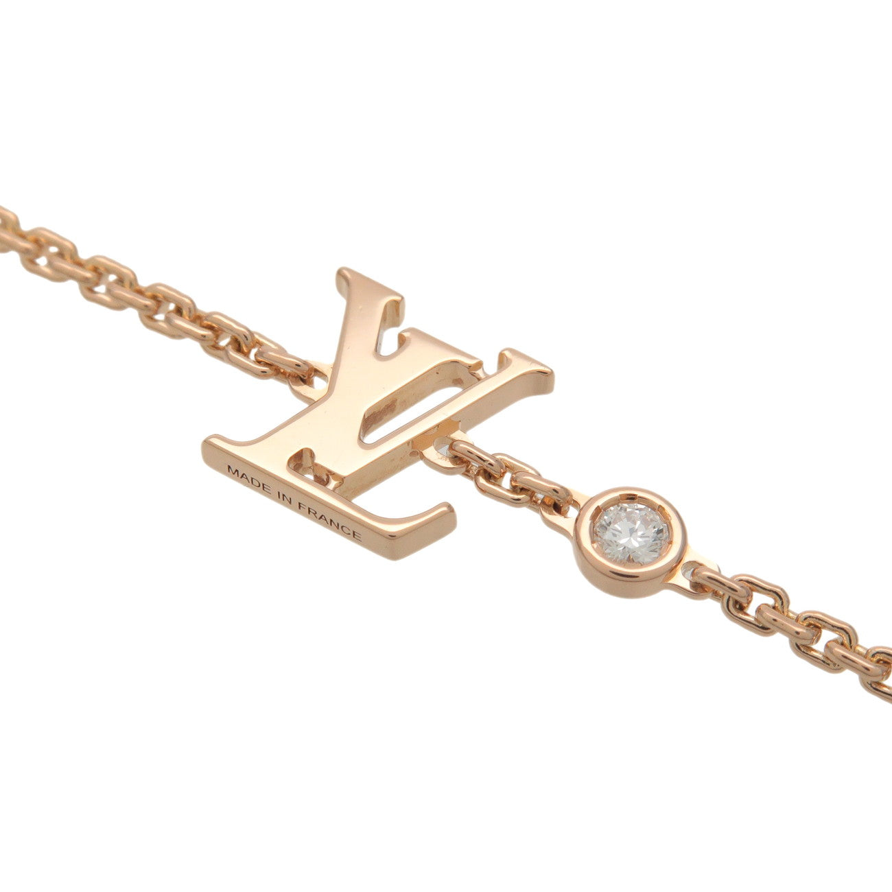 Louis Vuitton Idylle Blossom 1P Diamond Blacelet K18PG 750PG Q95595