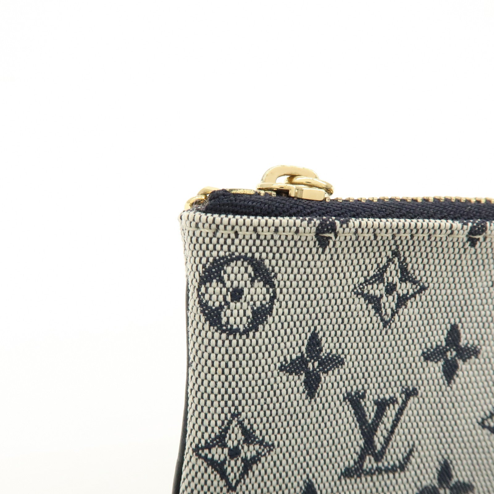 Louis Vuitton Monogram Mini Pochette Cles Coin Case Blue M92236
