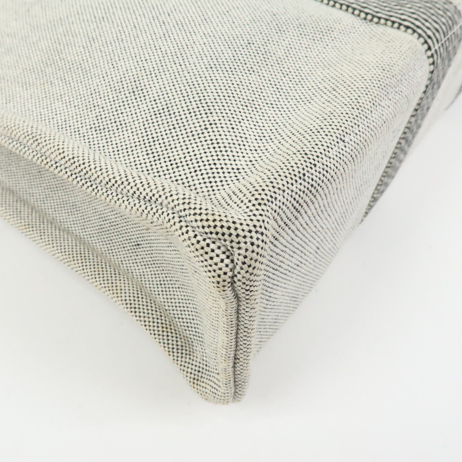 HERMES New Fourre Tout Canvas Tote Bag Hand Bag Gray