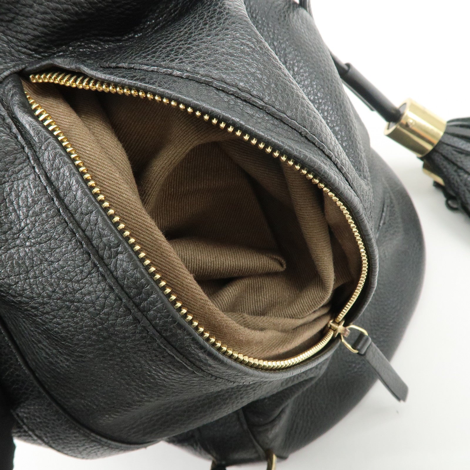 Chloe Vicki Leather Shoulder Bag Hand Bag Black