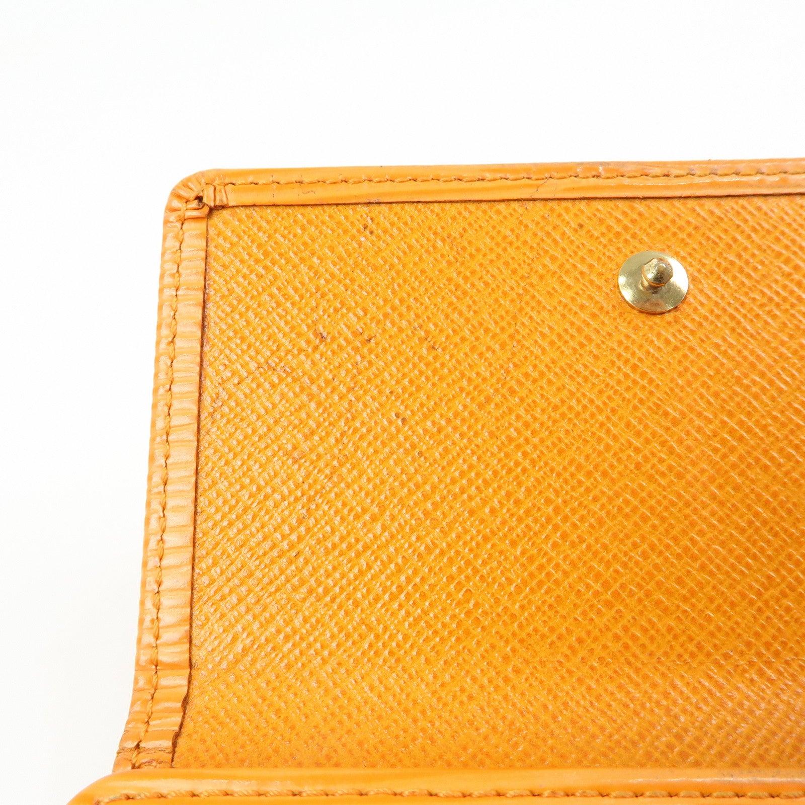 Louis Vuitton Epi Porte Monnaie Billets Credit Wallet Orange M6348H