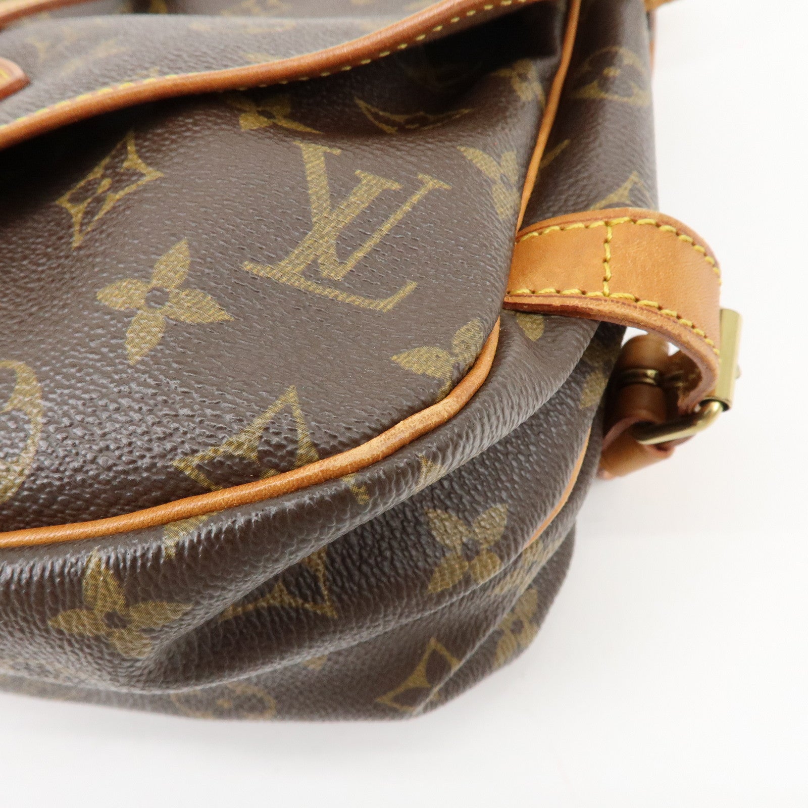 Louis Vuitton Monogram Saumur 30 Canvas Shoulder Bag Brown M42256