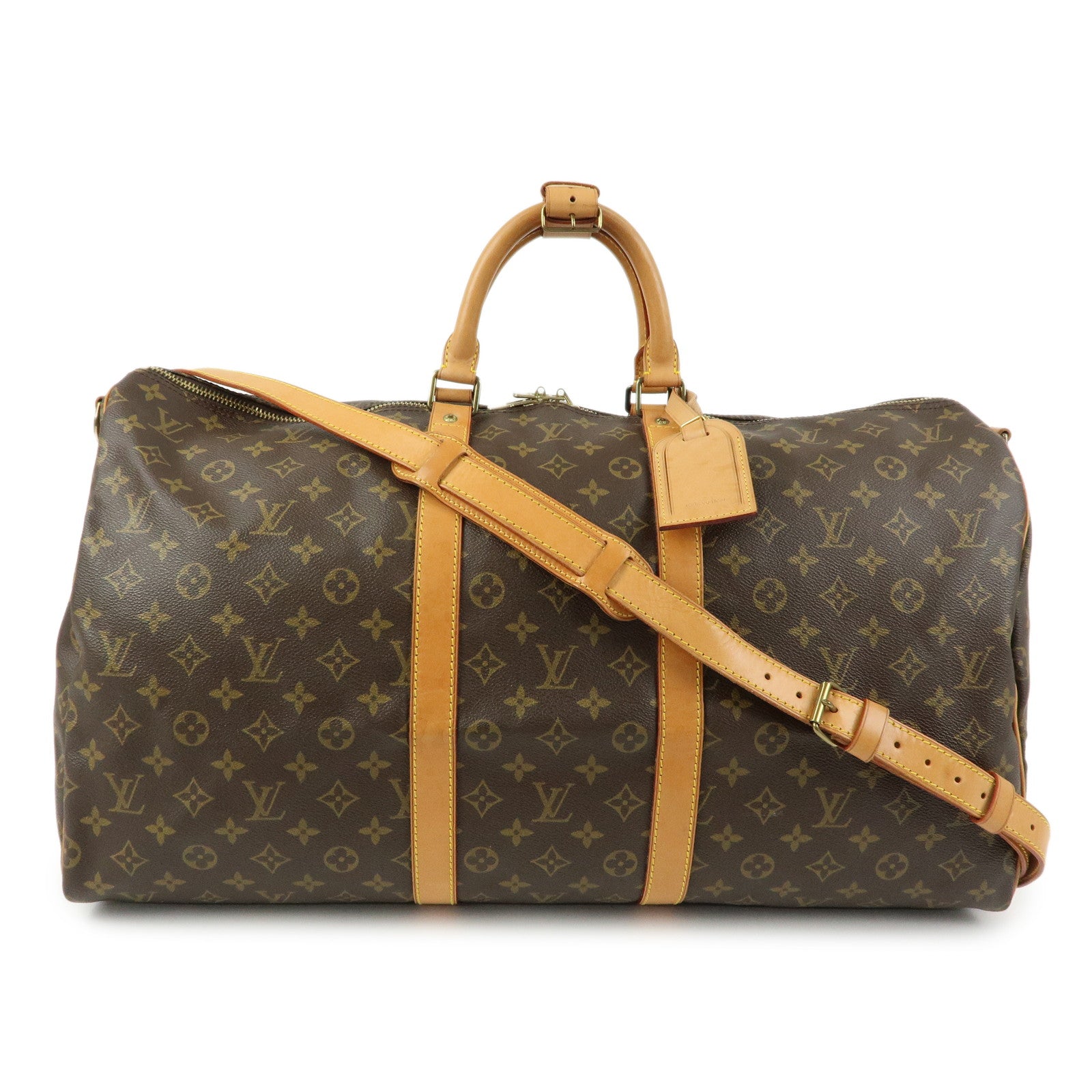 Louis Vuitton Monogram Keep All Bandouliere 55 Boston Bag M41414