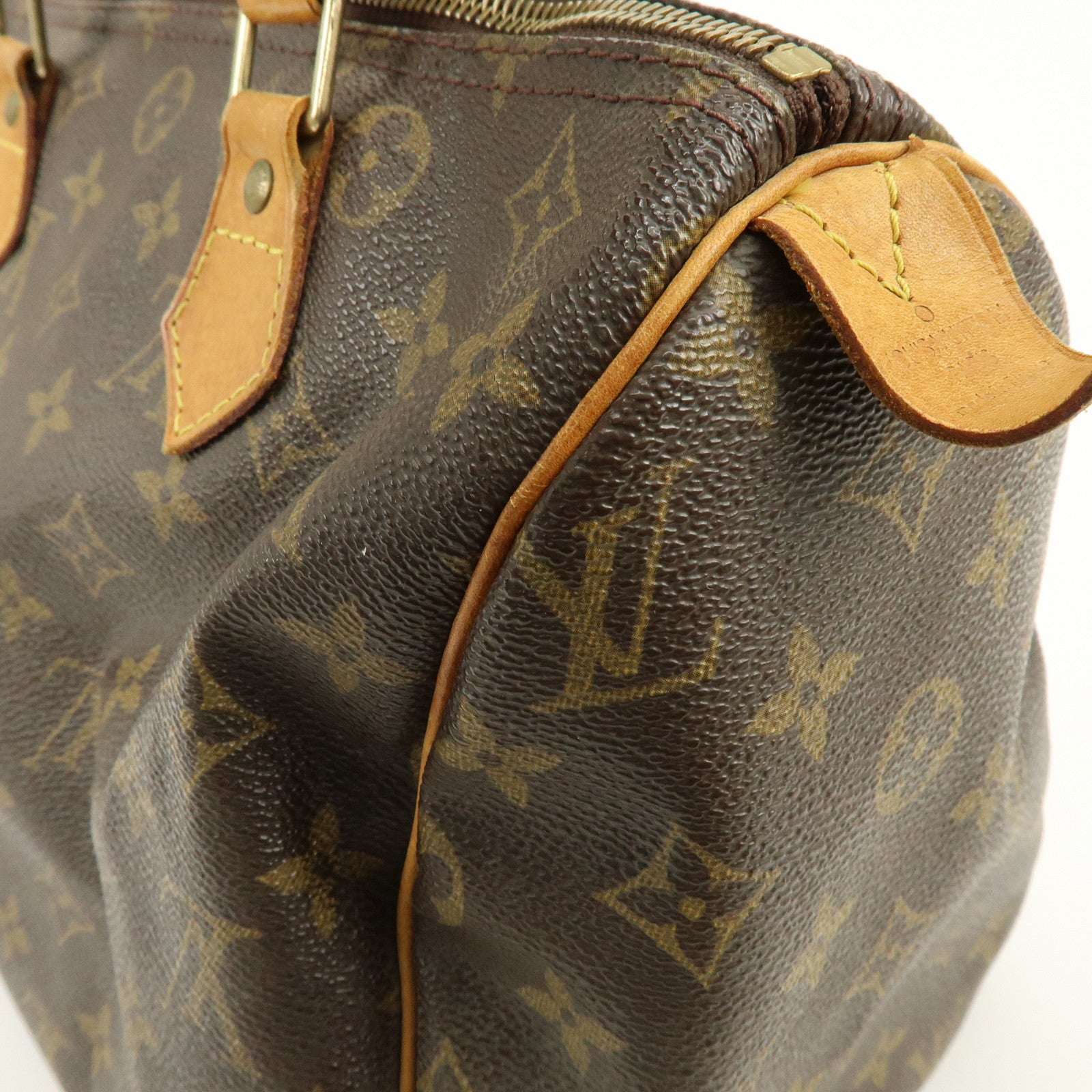 Louis Vuitton Monogram Speedy 30 Boston Bag Hand Bag Brown M41526