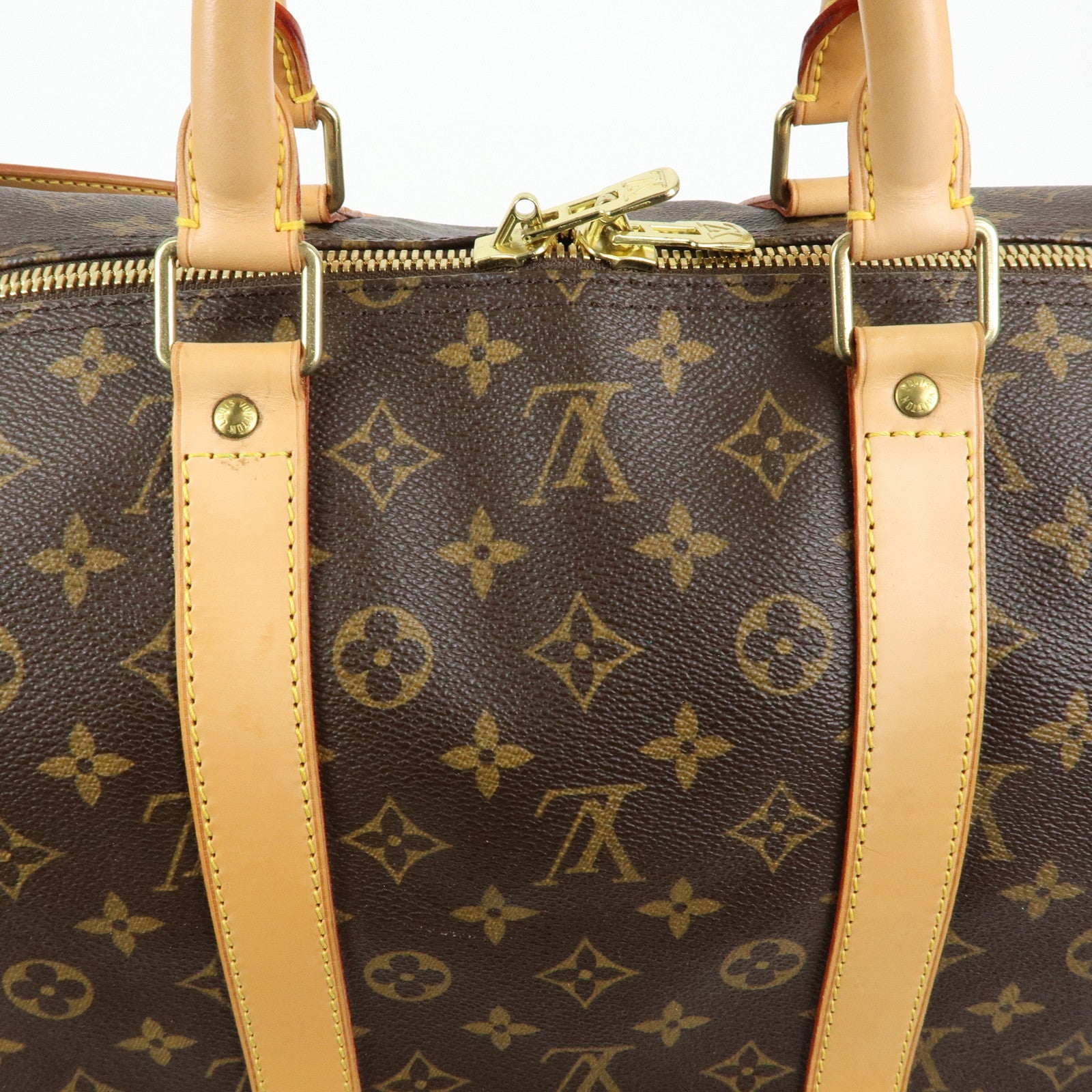 Louis Vuitton Monogram Keep All Bandouliere 55 Boston Bag M41414
