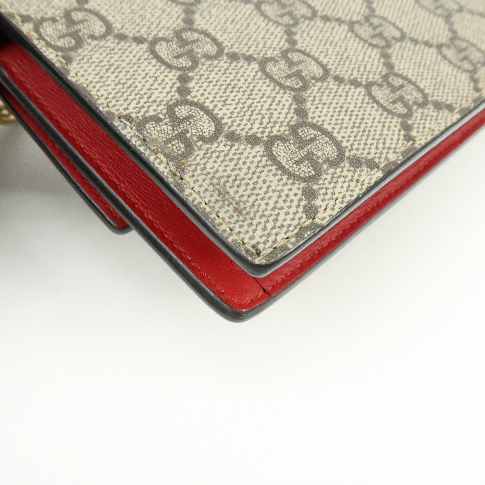 GUCCI GG Supreme Interlocking G Cherry Chain Shoulder Bag 481291
