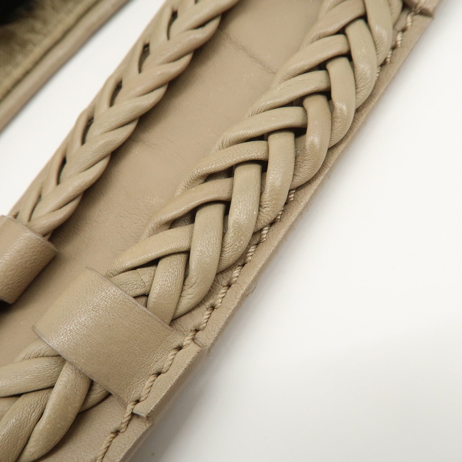 Christian Dior Trotter Nylon Leather Shoulder Bag Hand Bag Beige