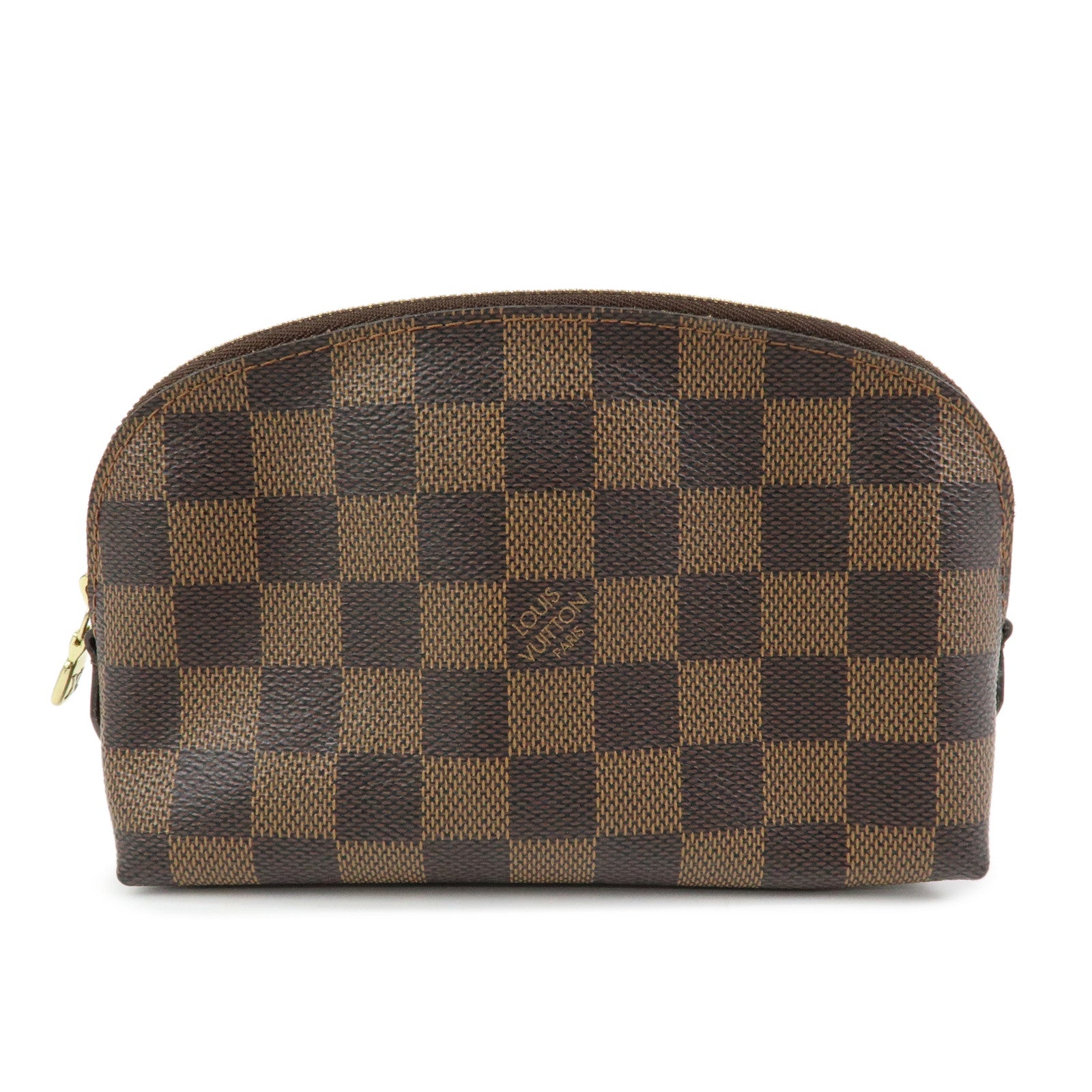 Louis Vuitton Damier Pochette Cosmetic PM Pouch Brown N47516