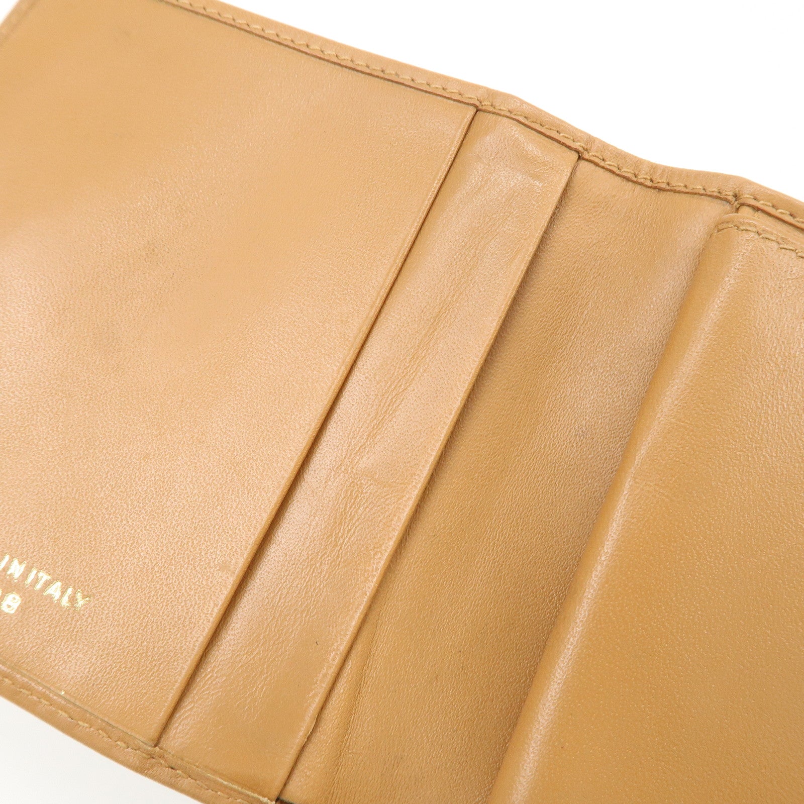 CELINE Macadam PVC Leather Bi-Fold Compact Wallet Brown