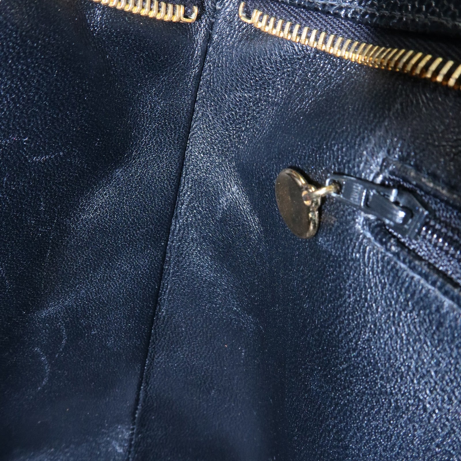 CHANEL Matelasse COCO Mark Medallion Caviarskin Tote Bag A01804