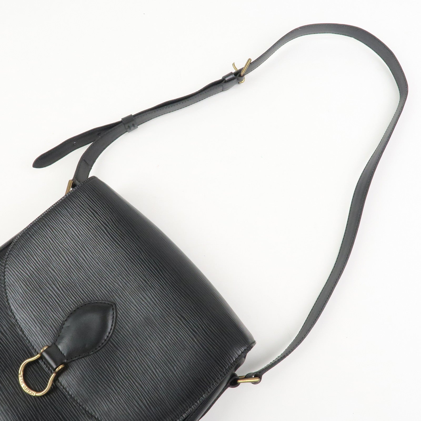 Louis Vuitton Epi Saint Cloud Shoulder Bag Black Noir M52192