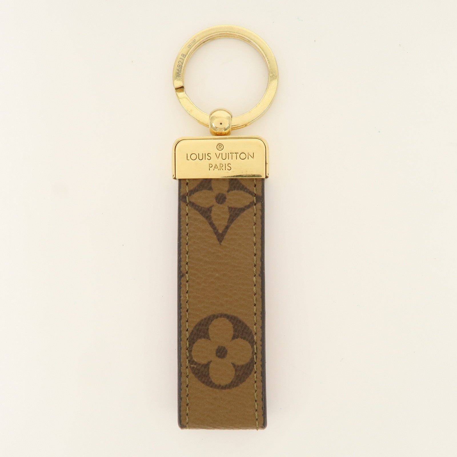Louis Vuitton Monogram Reverse Porte Cles Dragonne Key Chain M68218
