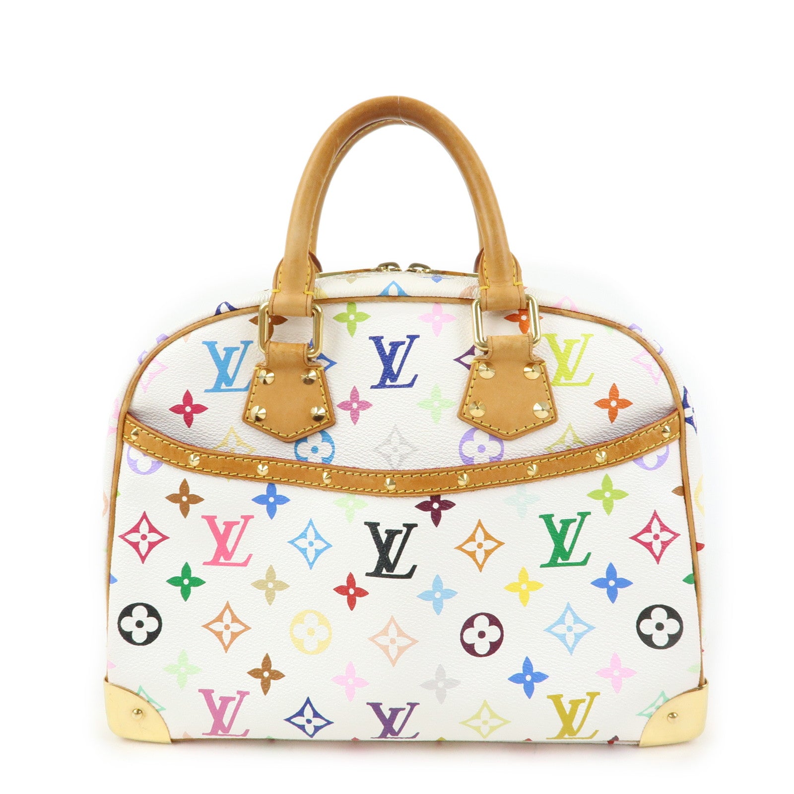Louis Vuitton Monogram Multicolor Trouville Hand Bag Blanc M92663