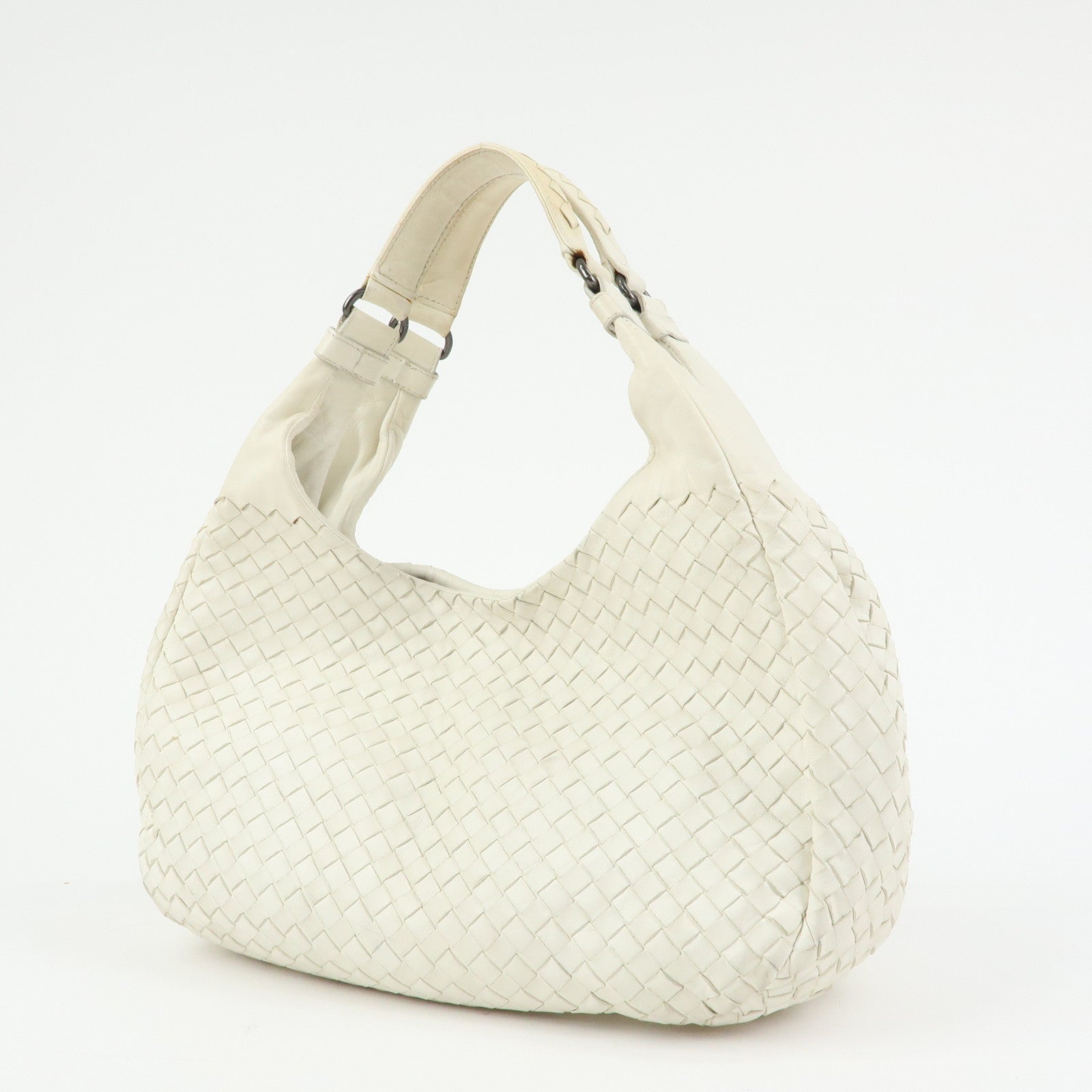 BOTTEGA VENETA Intrecciato Campana Leather Shoulder Bag 125787