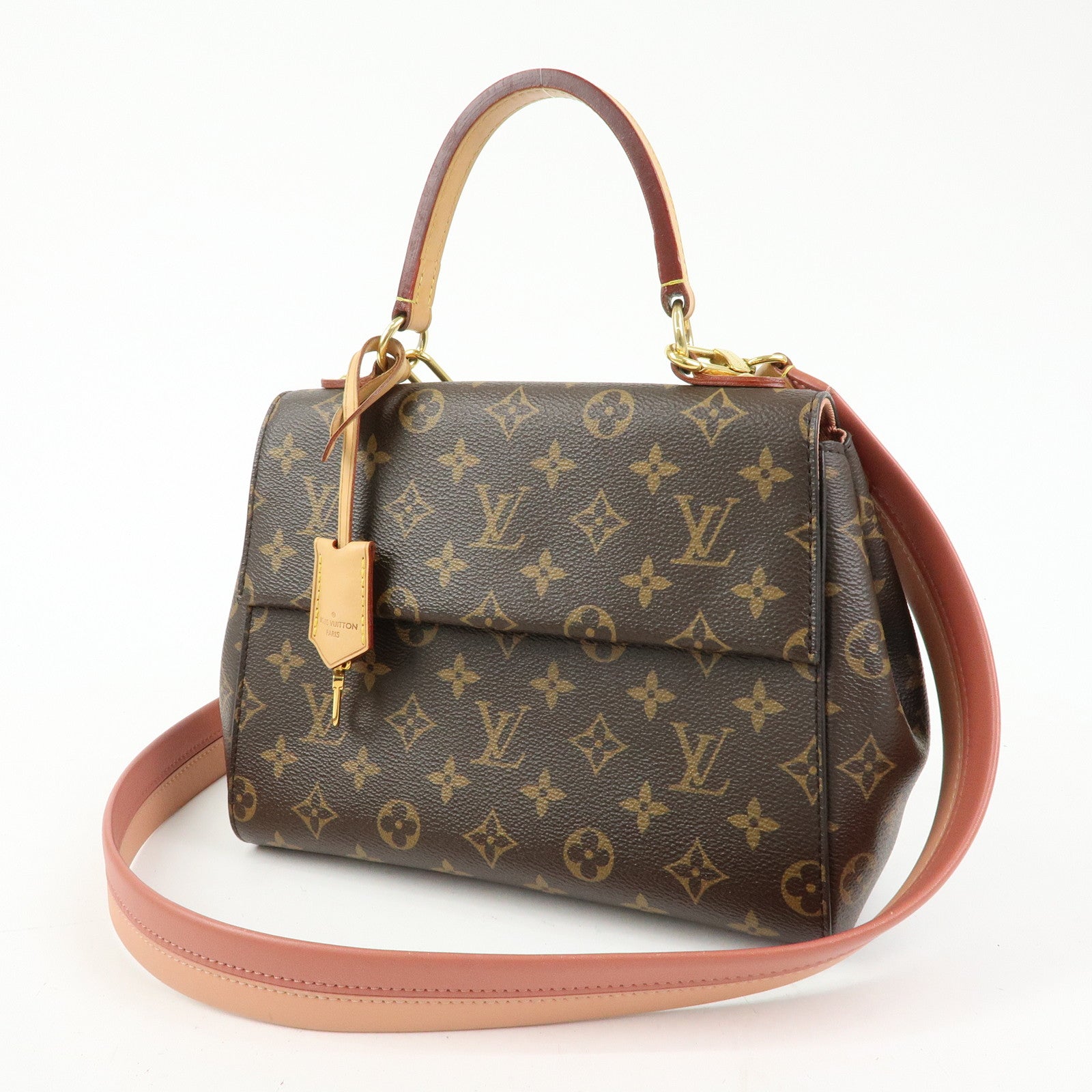 Louis Vuitton Monogram Cluny BB 2Way Shoulder Bag Vieux Rose M44267