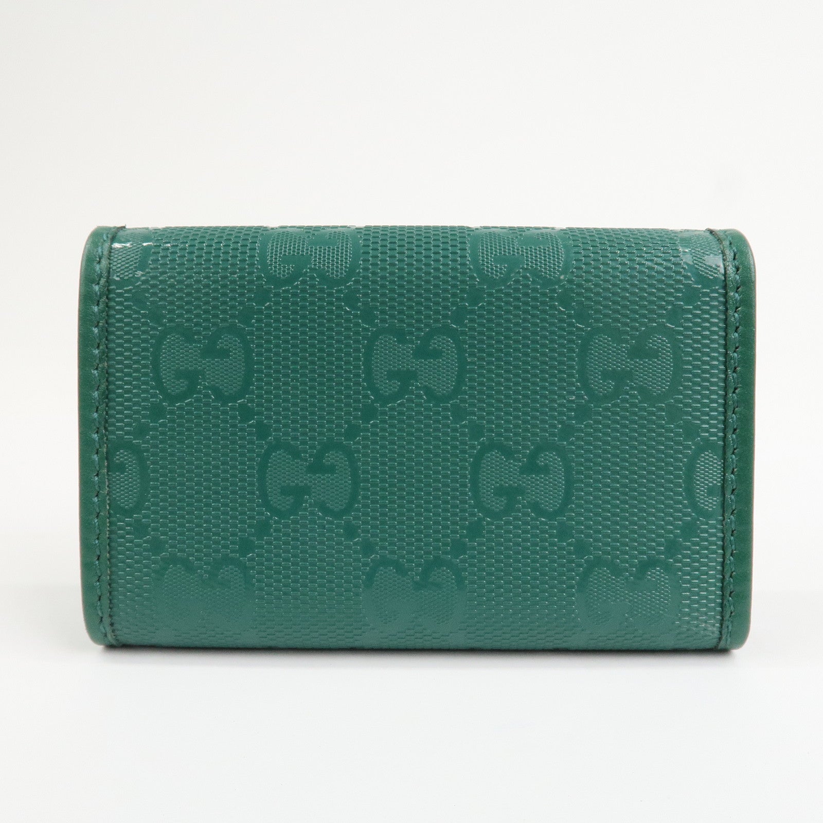 GUCCI GG Implement PVC Leather 6 Rings Key Case Green 138093