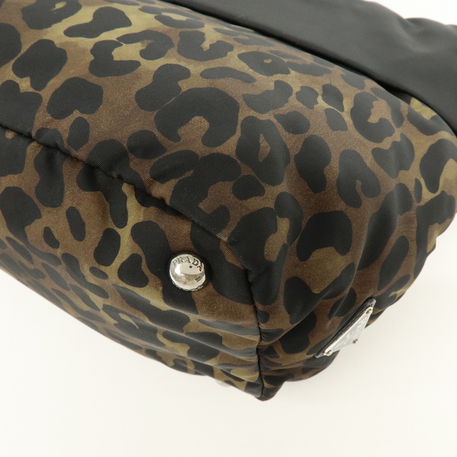 PRADA Triangle Logo 2Way Bag Hand Bag Shoulder Bag Black BN1959