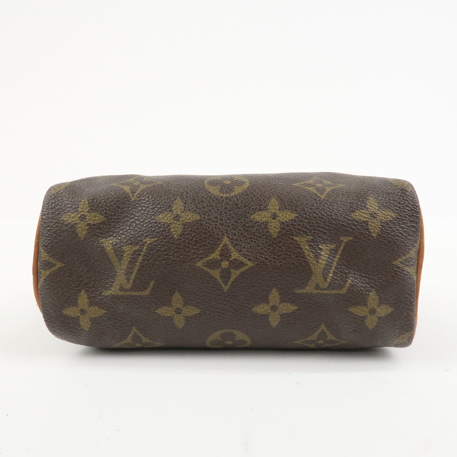 Louis Vuitton Monogram Mini Speedy Hand Bag Brown M41534