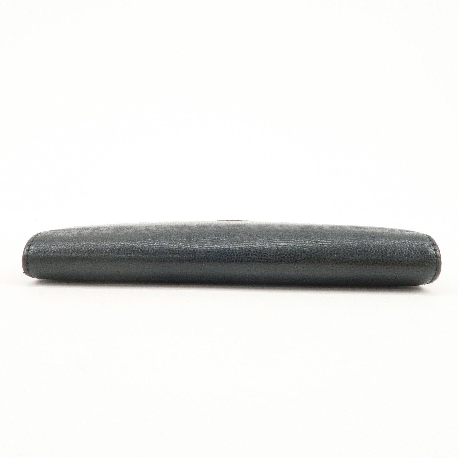 CHANEL Seburga COCO Mark Caviarskin Bi-fold Long Wallet Black