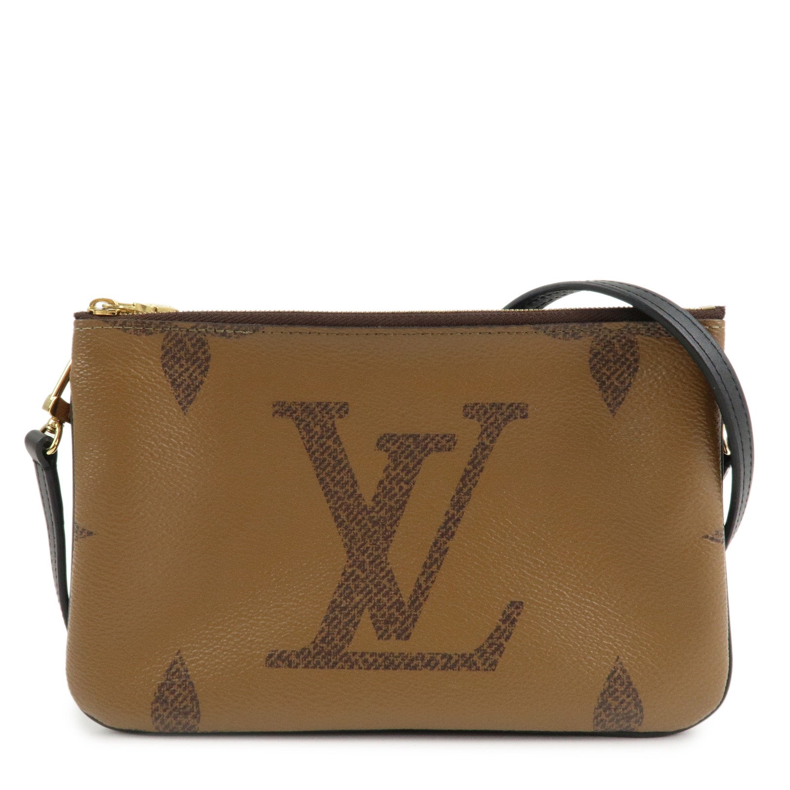 Louis Vuitton Monogram Reverse Pochette Double Zip Bag M69203