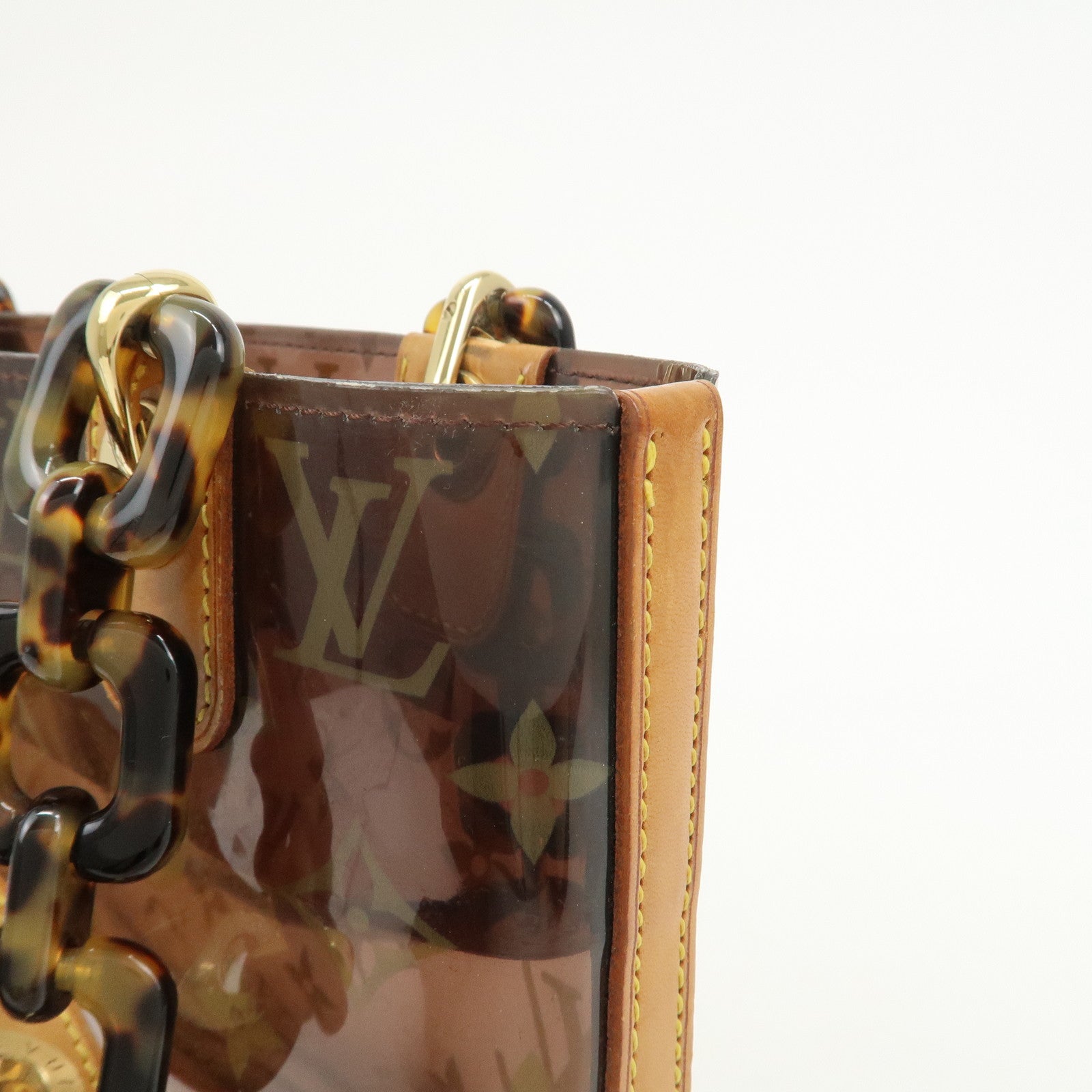 Louis Vuitton Monogram Cabas Ambre PM Vinyl Tote Bag Brown M92502