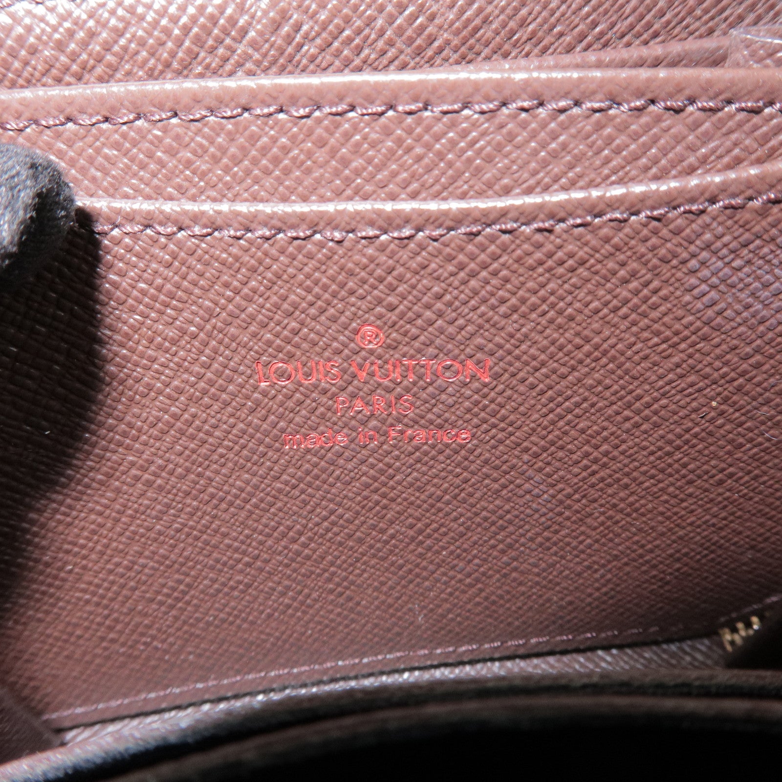 Louis Vuitton Damier Zippy Coin Case Wallet Brown N63070