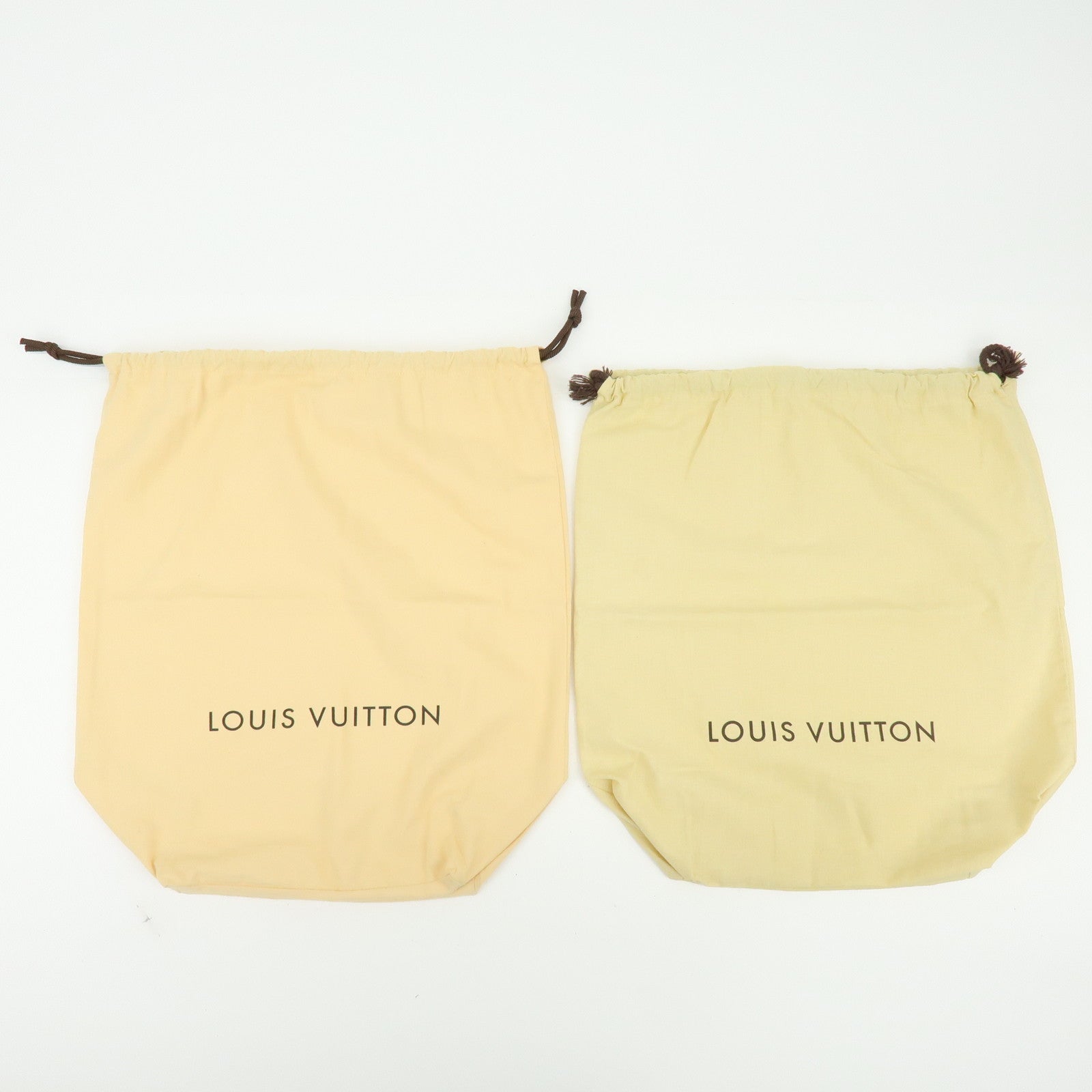 Louis Vuitton Set of 10 Dust Bag Storage Bag Drawstring Style Beige