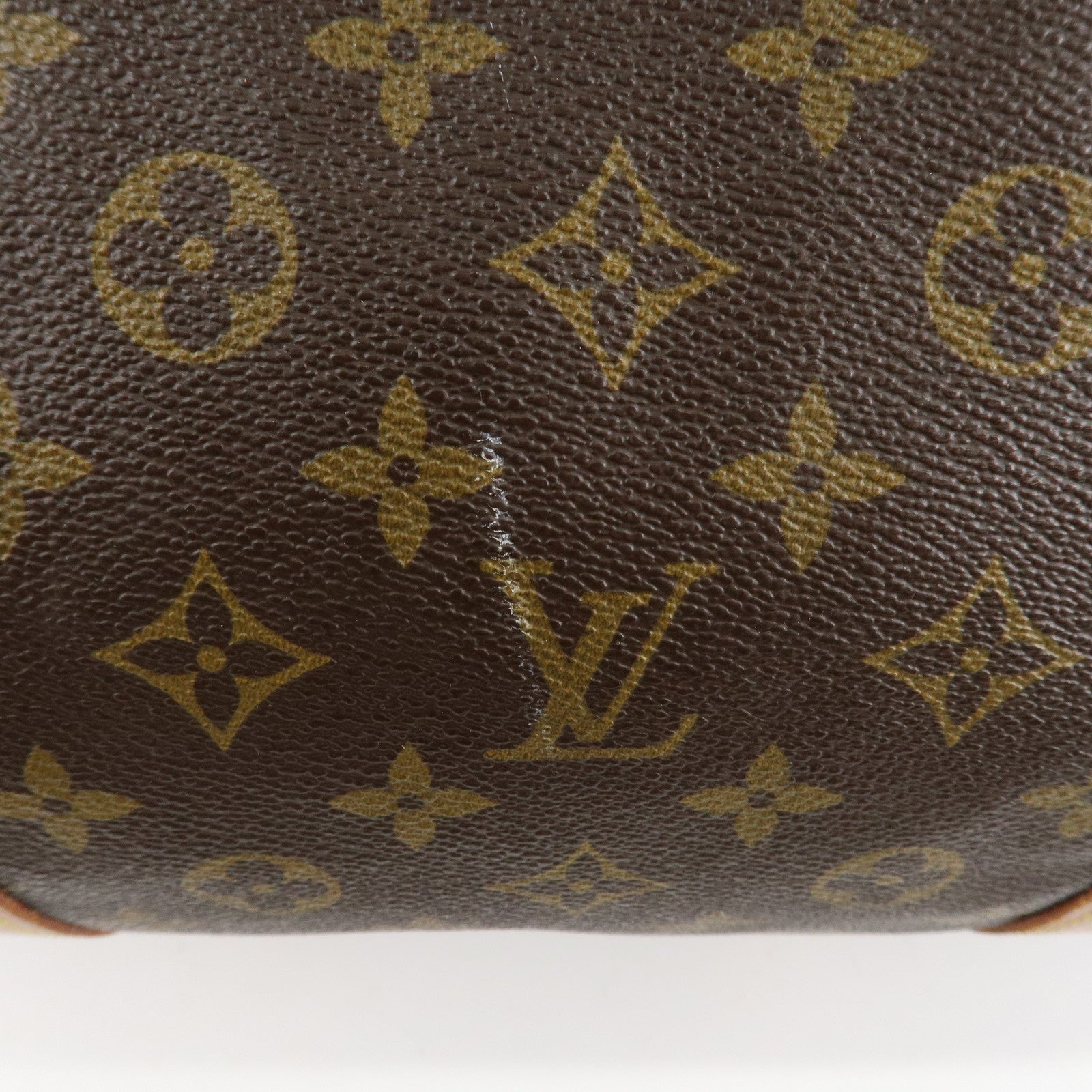 Louis Vuitton Monogram Sac Souple 55 Boston Bag Brown M41622 Used