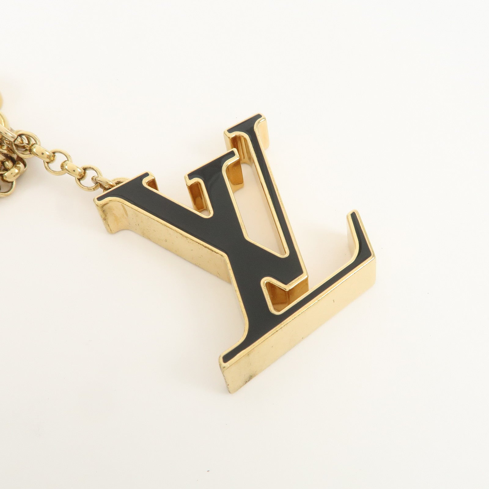 Louis Vuitton Fleur de Monogram Key Chain Bag Charm Gold M67119