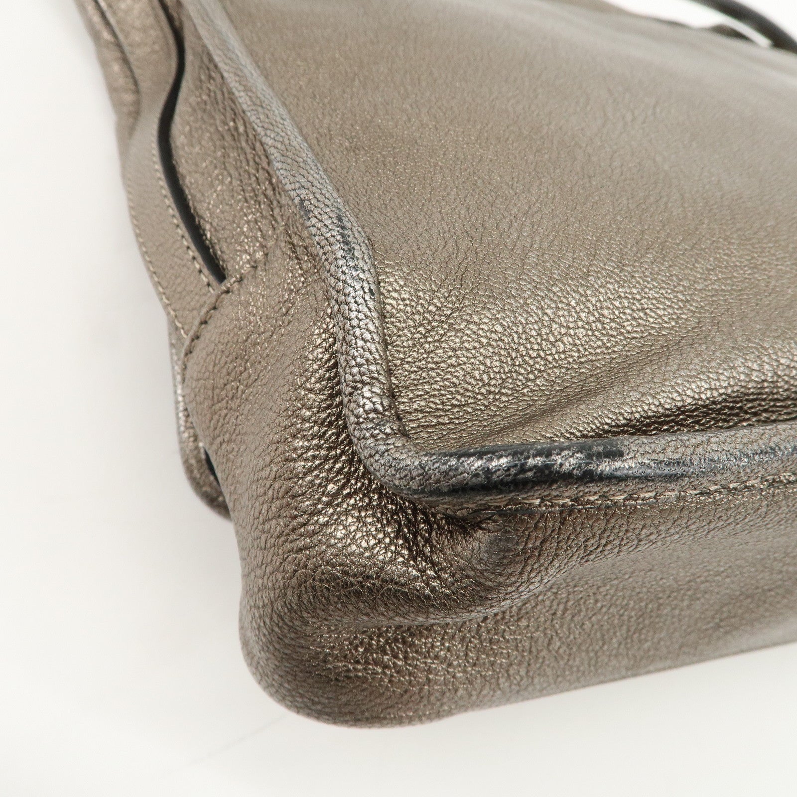 LOEWE Anagram Maia Logo Leather 2Way Bag Shoulder Bag Hand Bag Gold
