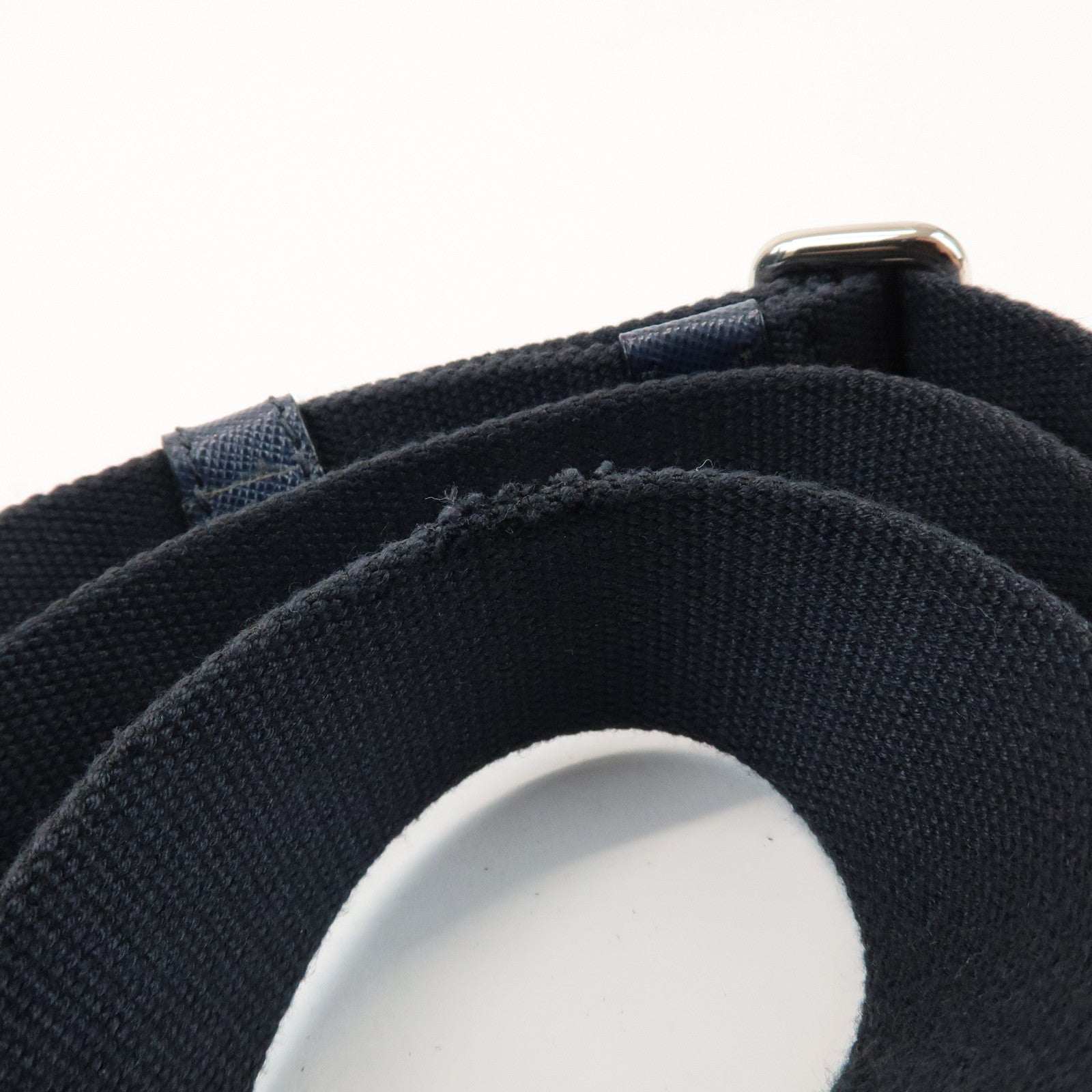 PRADA Canapa Mini 2Way Bag Hand Shoulder Bag Denim Blue B2439G